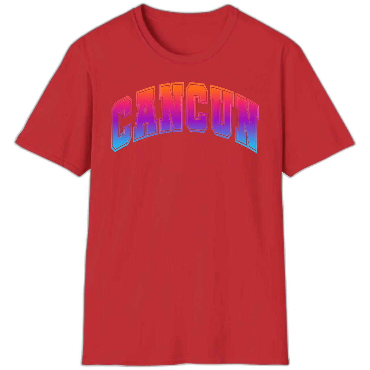 Neon Cruise Retro Vibes 80s Arcade T-Shirt in Red