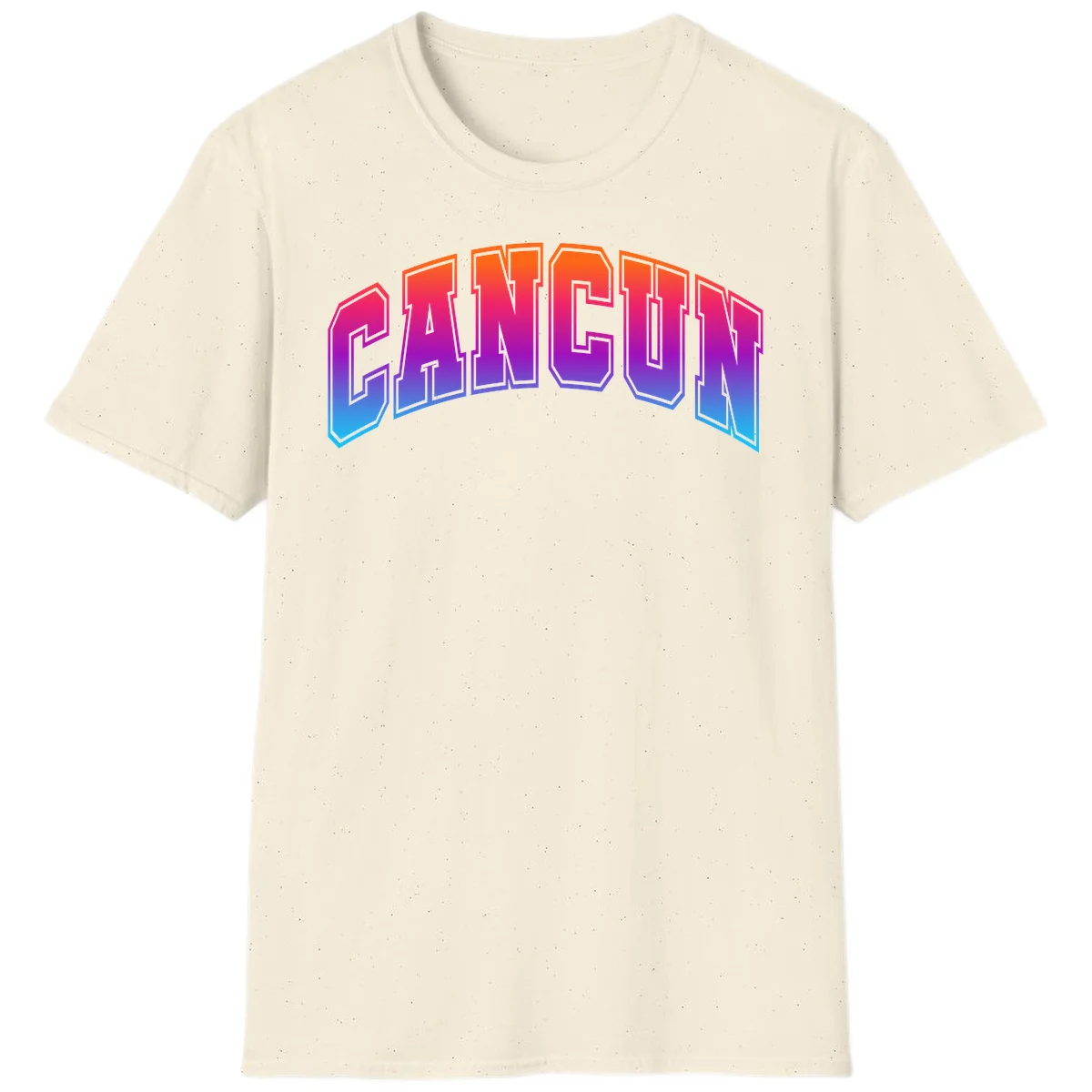 Neon Cruise Retro Vibes 80s Arcade T-Shirt in Natural