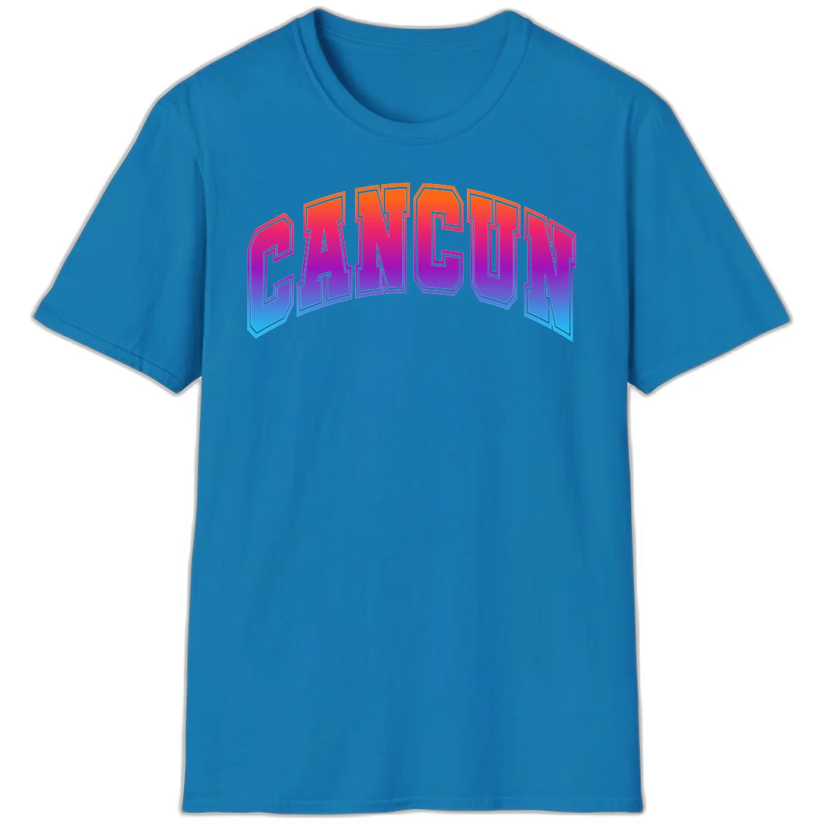 Neon Cruise Retro Vibes 80s Arcade T-Shirt in Sapphire