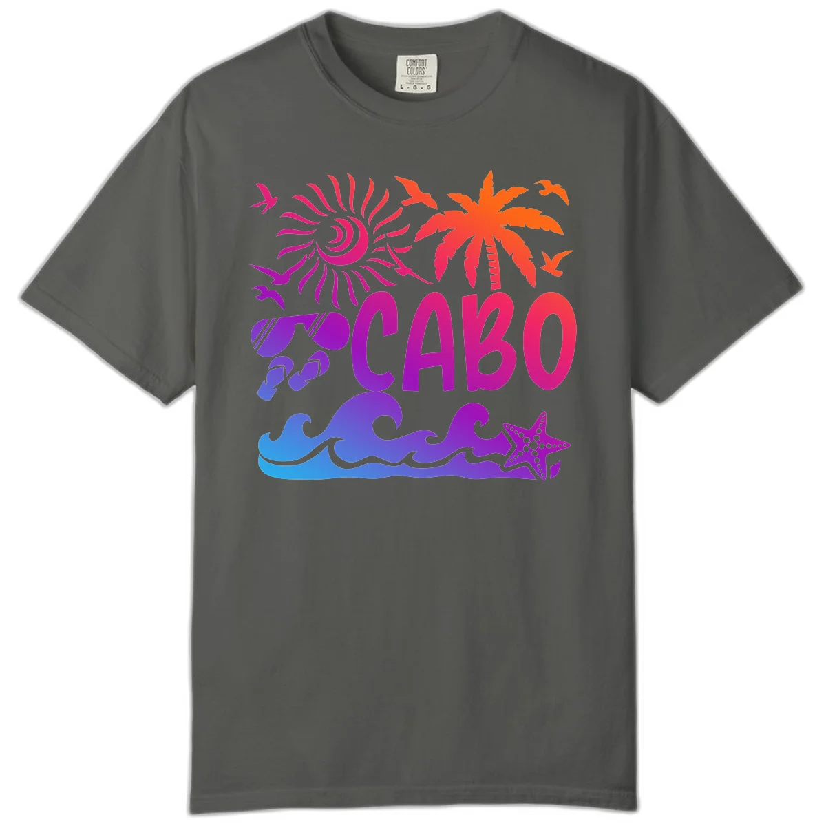 Cabo Tropical Paradise Vibes Comfort Color in Pepper