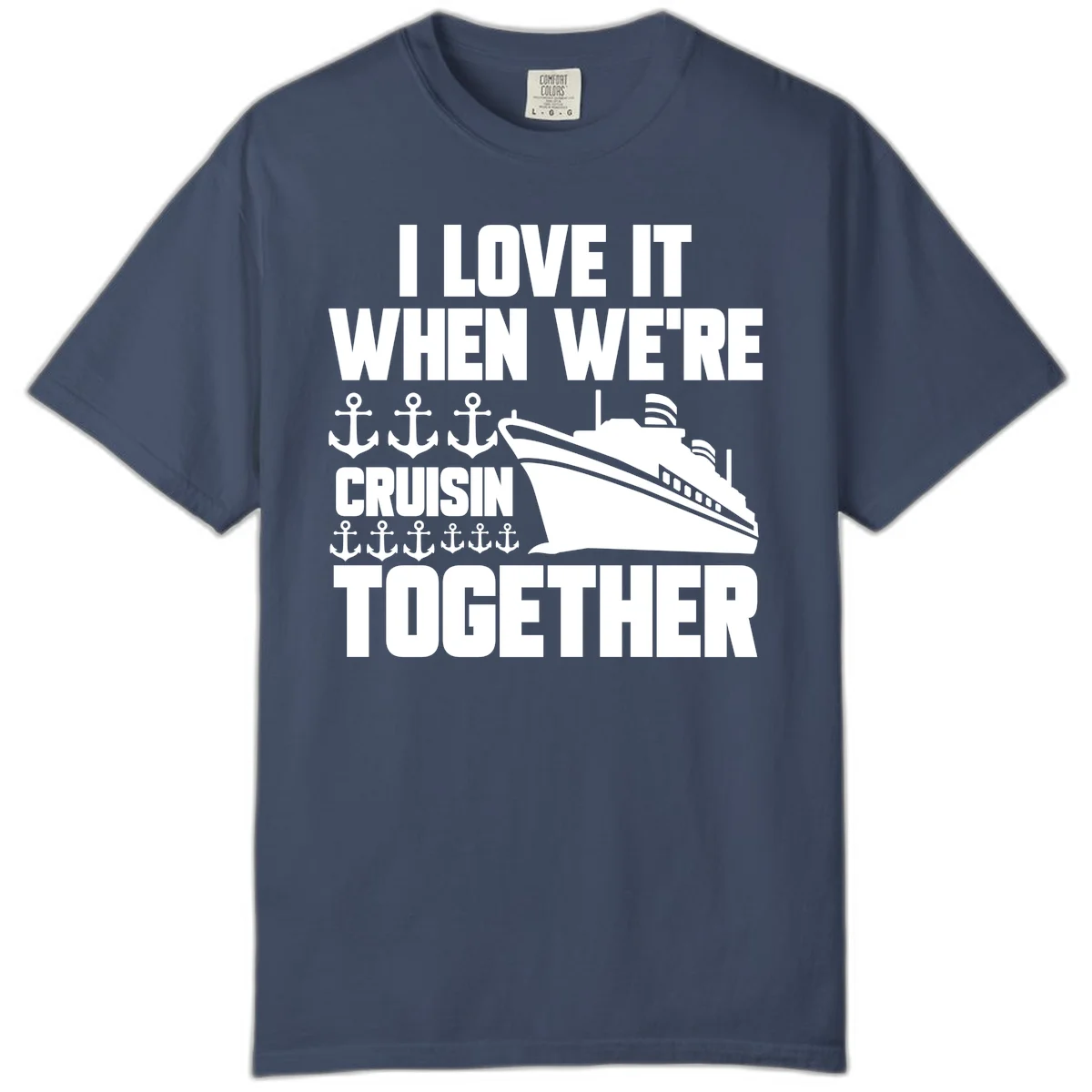 Cruisin' Anchors Together Comfort Color in Midnight