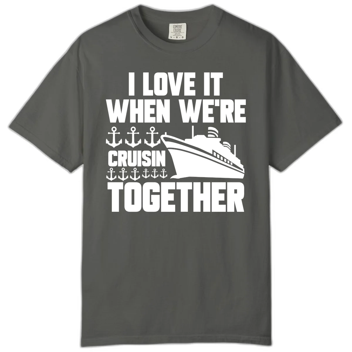 Cruisin' Anchors Together Comfort Color in Pepper