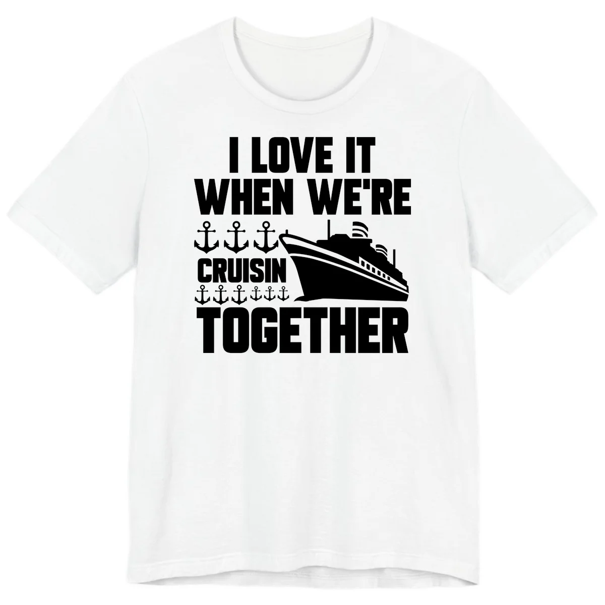 Cruisin' Anchors Together Premium T-Shirt in White
