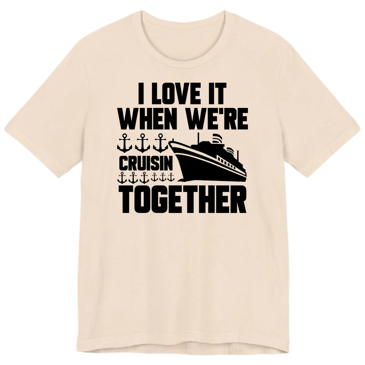 Cruisin' Anchors Together Premium T-Shirt in Soft Cream
