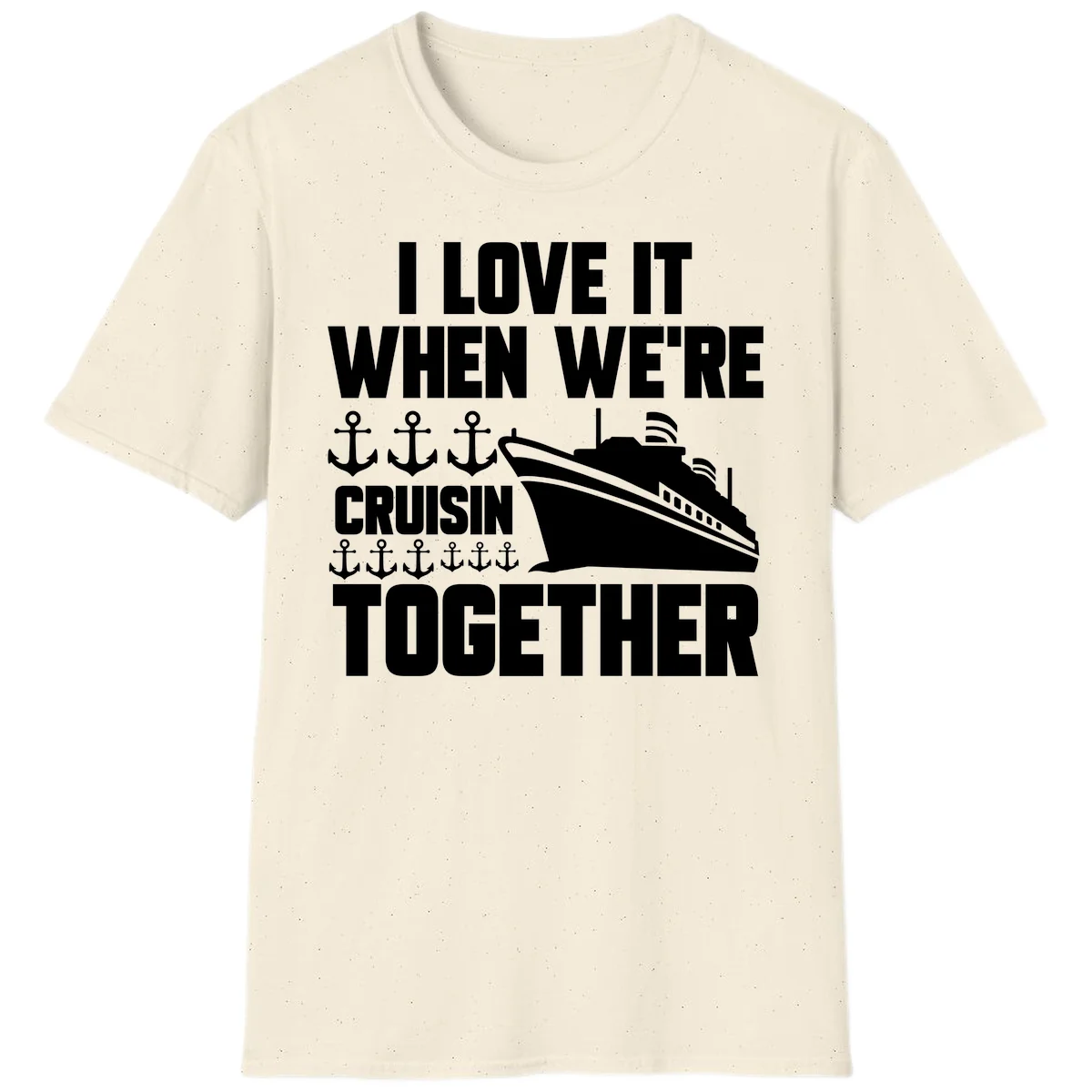 Cruisin' Anchors Together T-Shirt in Natural
