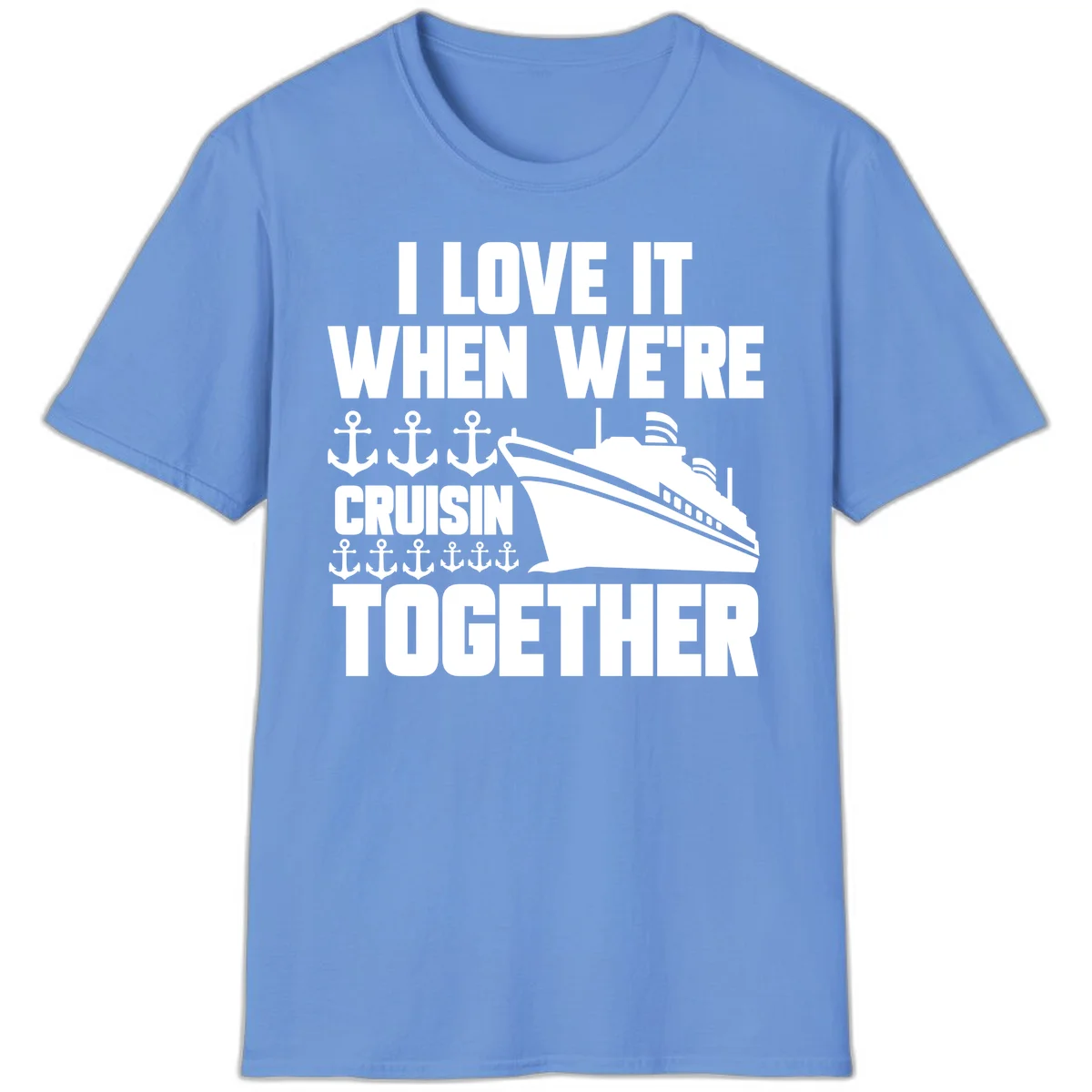 Cruisin' Anchors Together T-Shirt in Carolina Blue