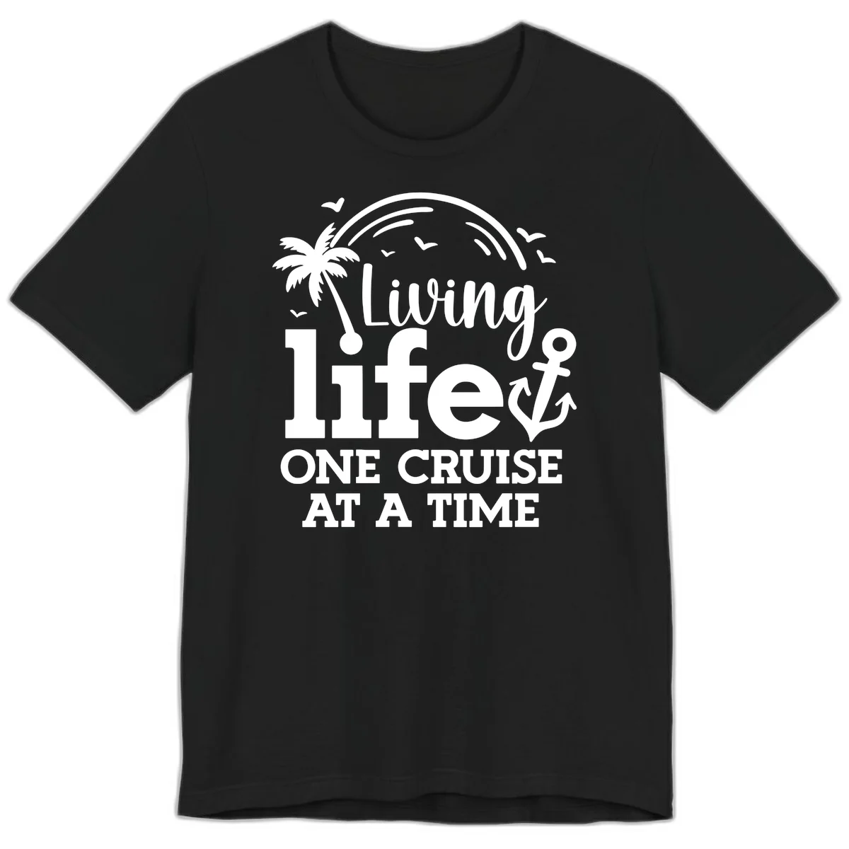 Living Life One Cruise At A Time Premium T-Shirt in Black