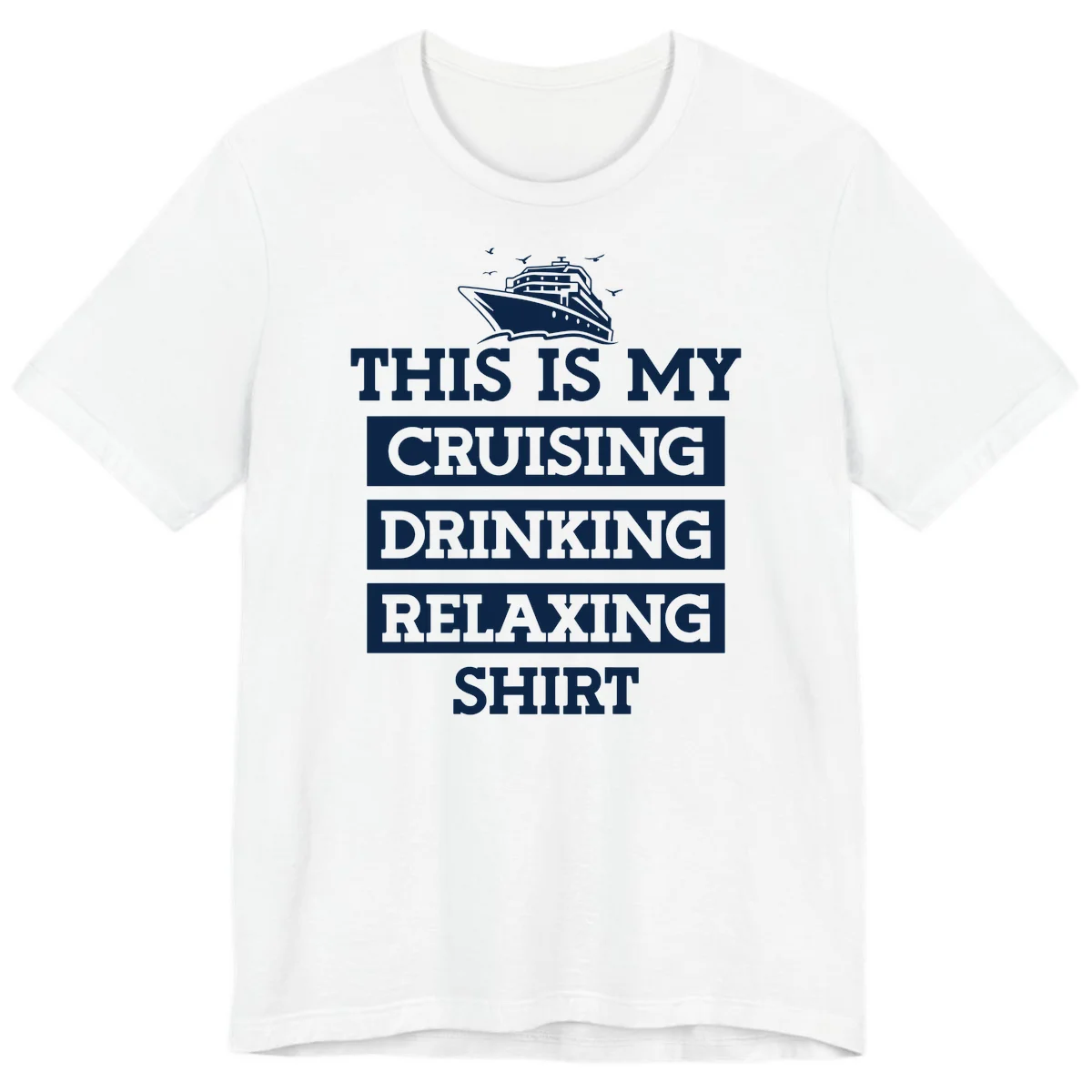 My Cruising Drinking Relaxing Premium T-Shirt in White
