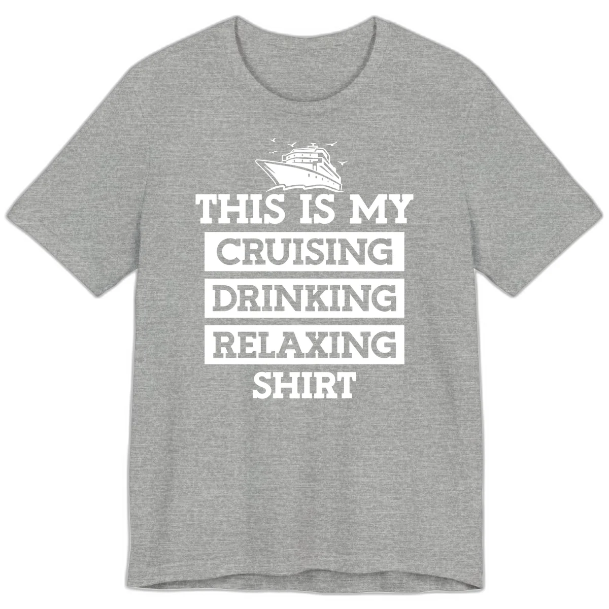 My Cruising Drinking Relaxing Premium T-Shirt in Athletic Heather