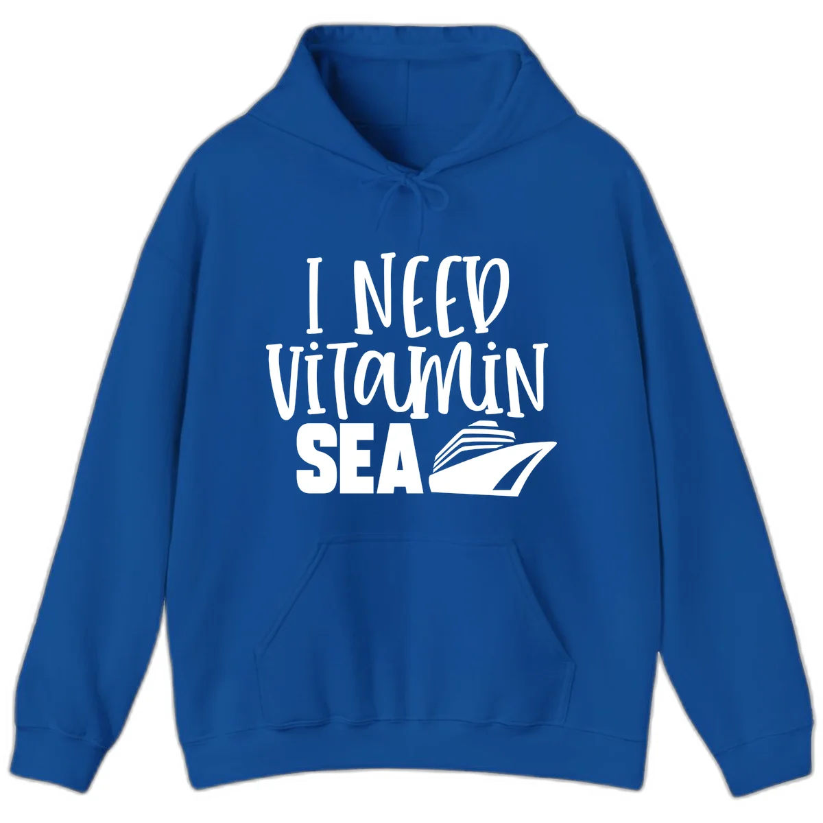 I Need Vitamin Sea Hoodie in Royal