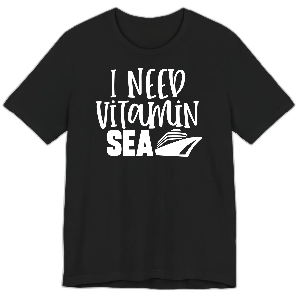I Need Vitamin Sea Premium T-Shirt in Black