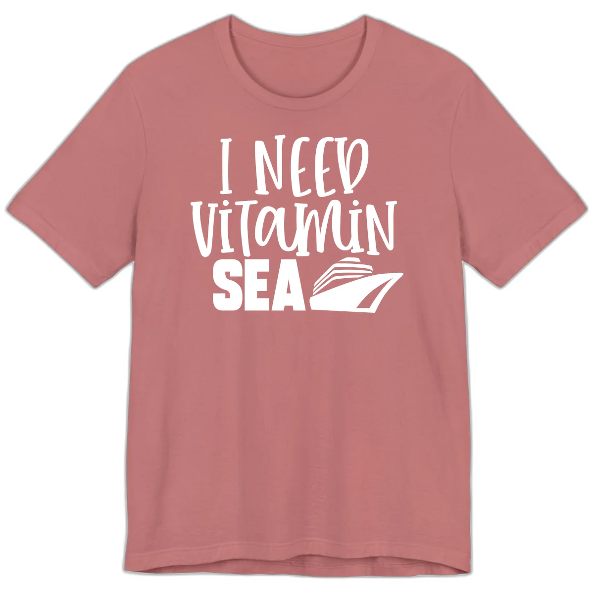 I Need Vitamin Sea Premium T-Shirt in Mauve