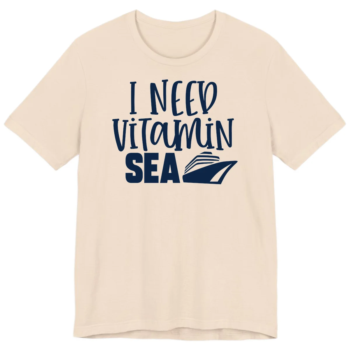 I Need Vitamin Sea Premium T-Shirt in Soft Cream