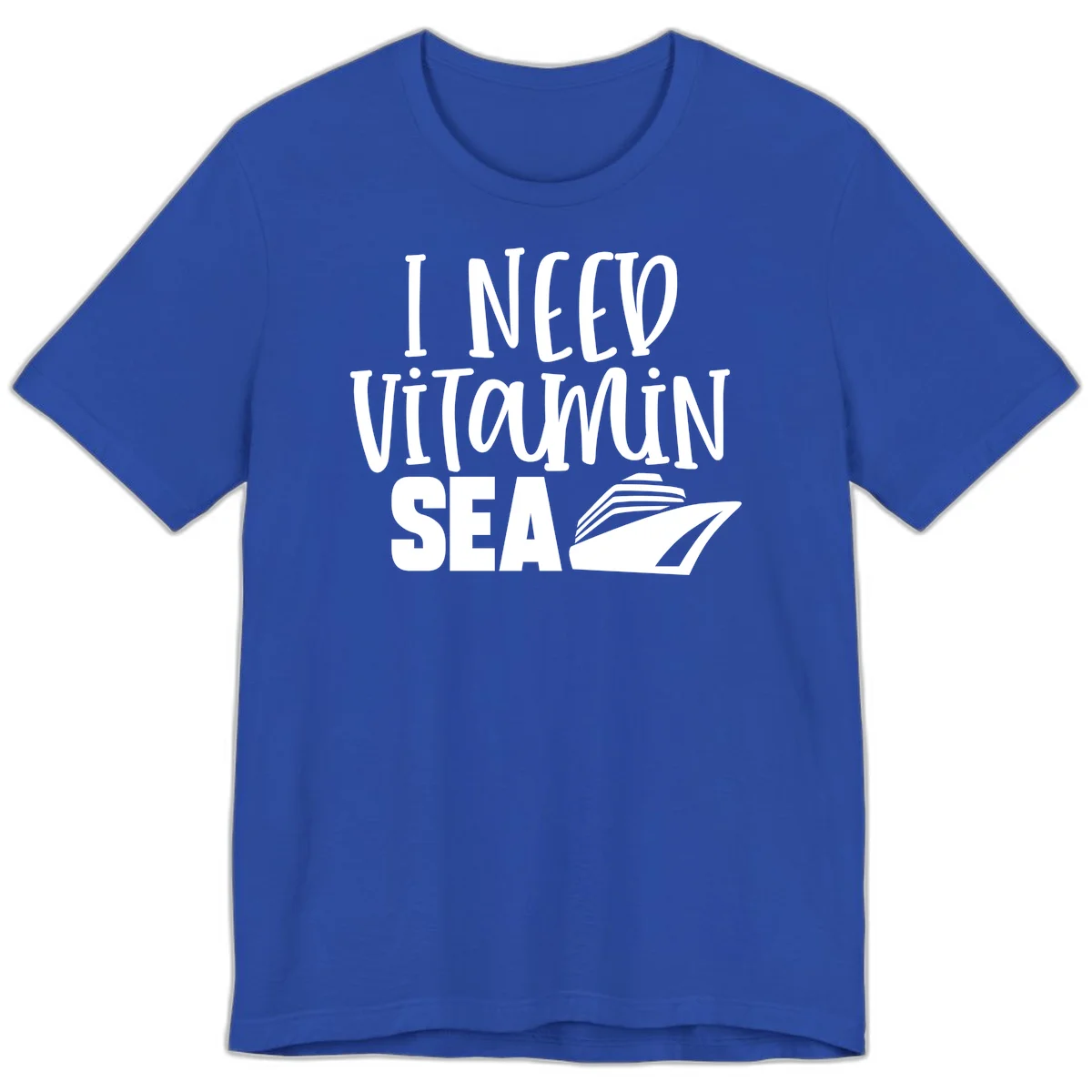 I Need Vitamin Sea Premium T-Shirt in True Royal