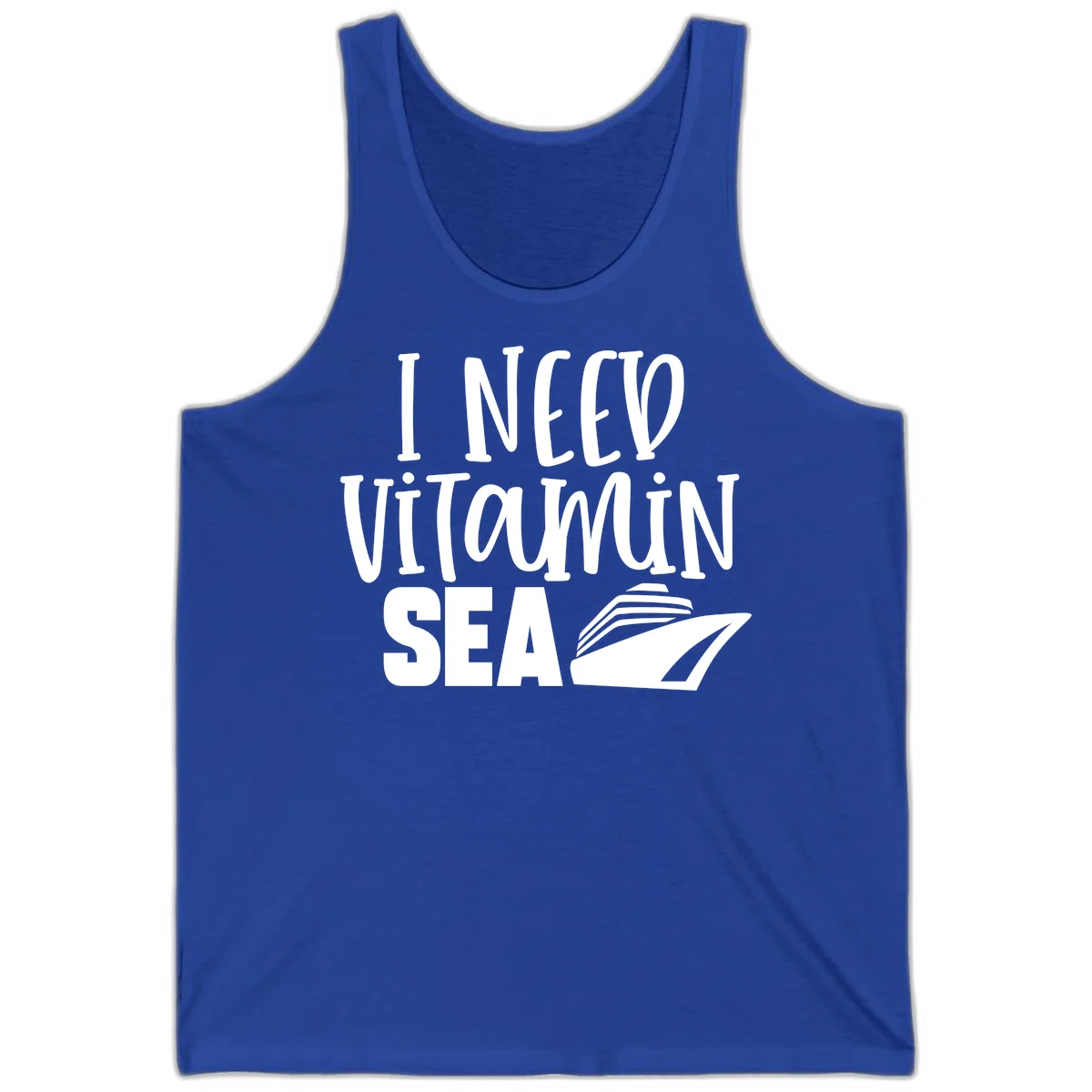 I Need Vitamin Sea Tank Top in True Royal