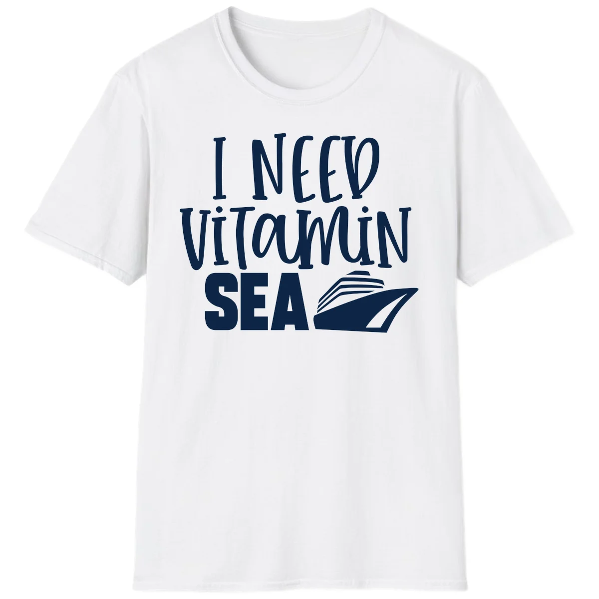 I Need Vitamin Sea T-Shirt in White