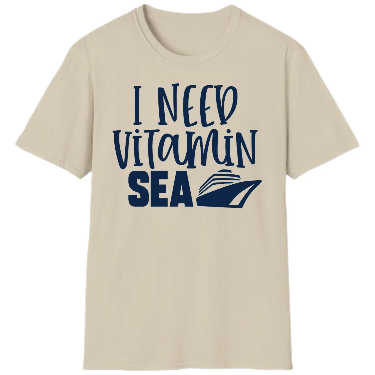 I Need Vitamin Sea T-Shirt in Sand