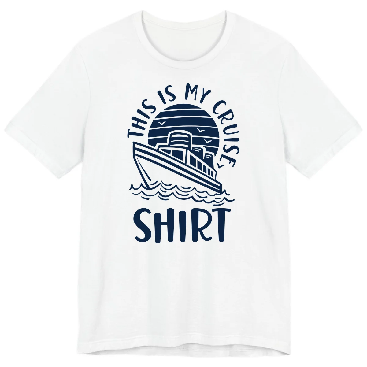 This Is My Cruise Ship Premium T-Shirt in White