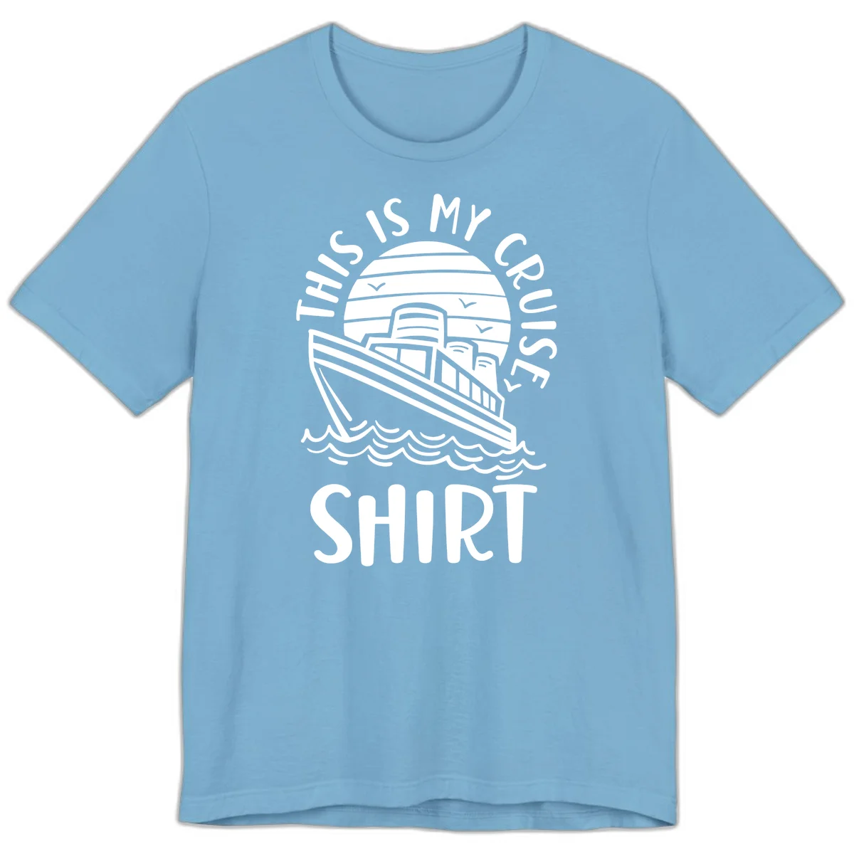 This Is My Cruise Ship Premium T-Shirt in Ocean Blue