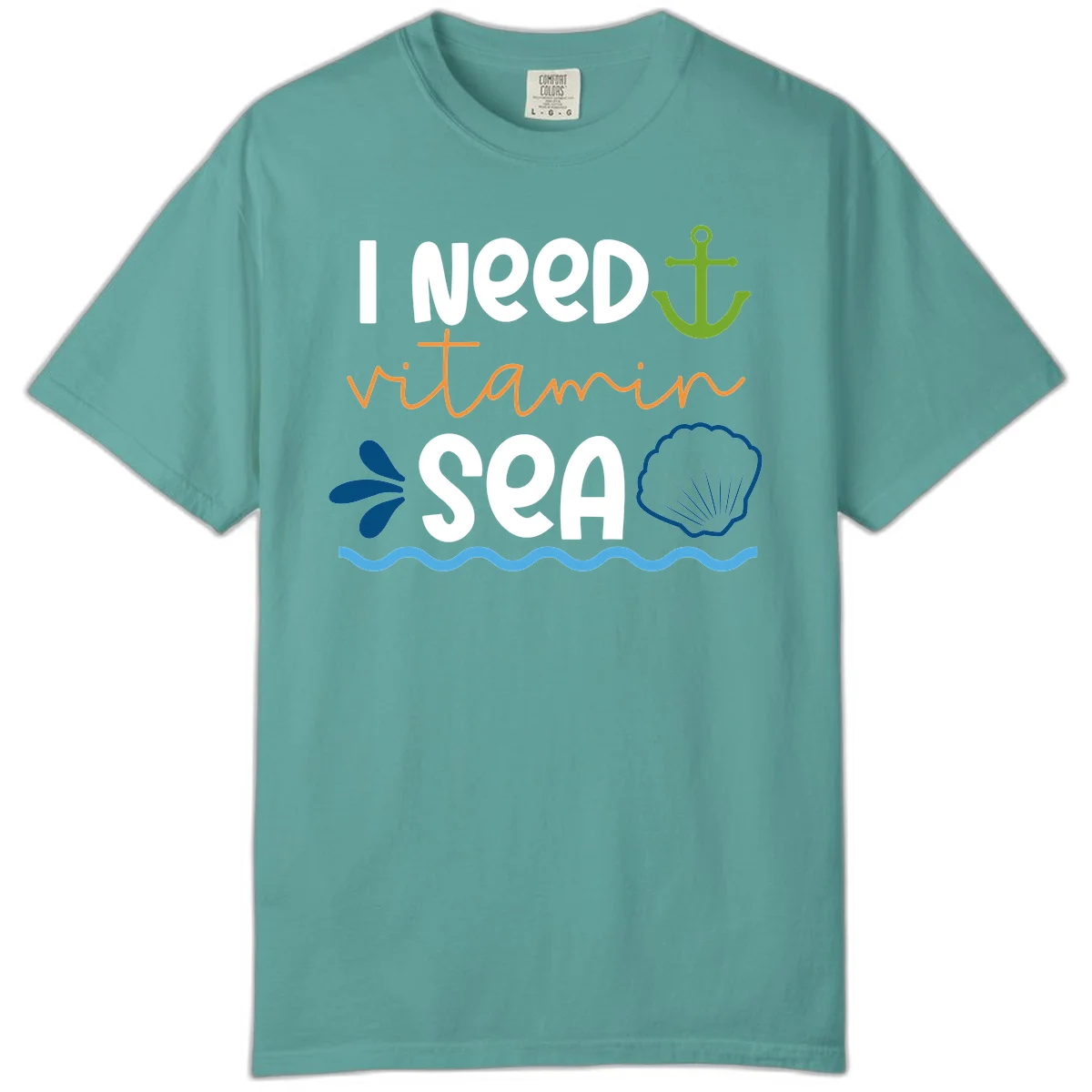 I Need Vitamin Sea Comfort Colors Cruise T-Shirt in Seafoam