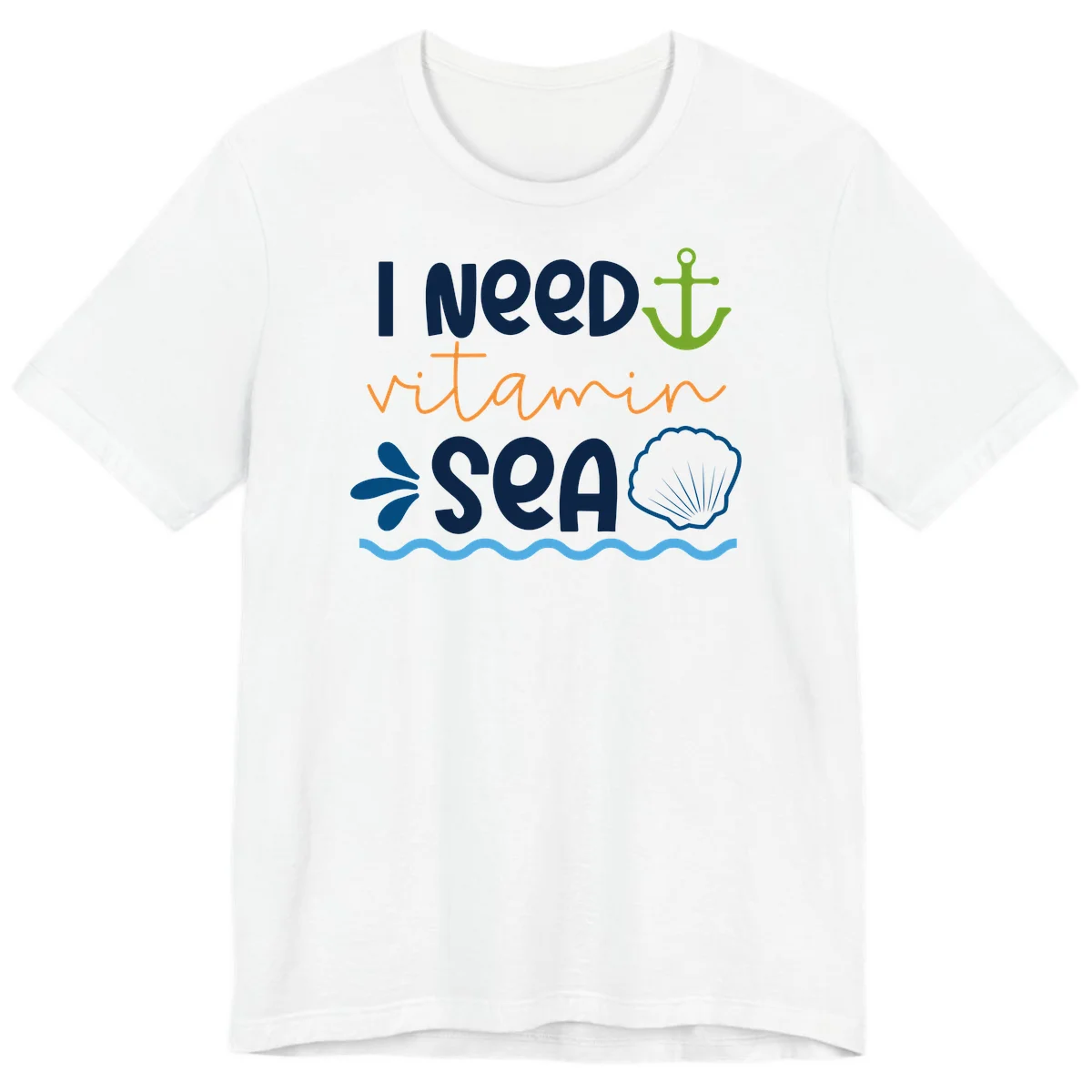 I Need Vitamin Sea Premium T-Shirt for Cruise Lovers in White