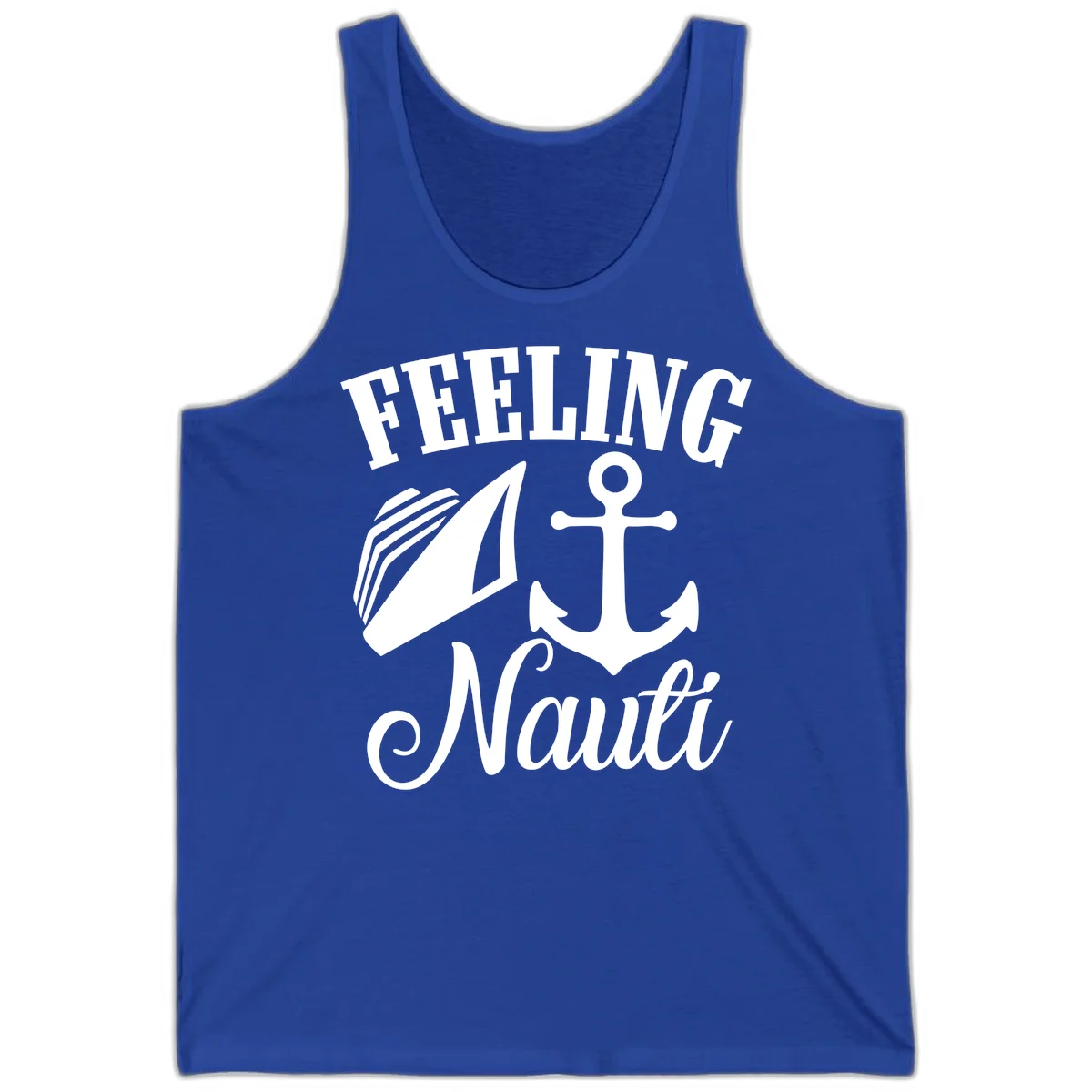 Feeling Nauti Anchor & Sailboat Tank in True Royal