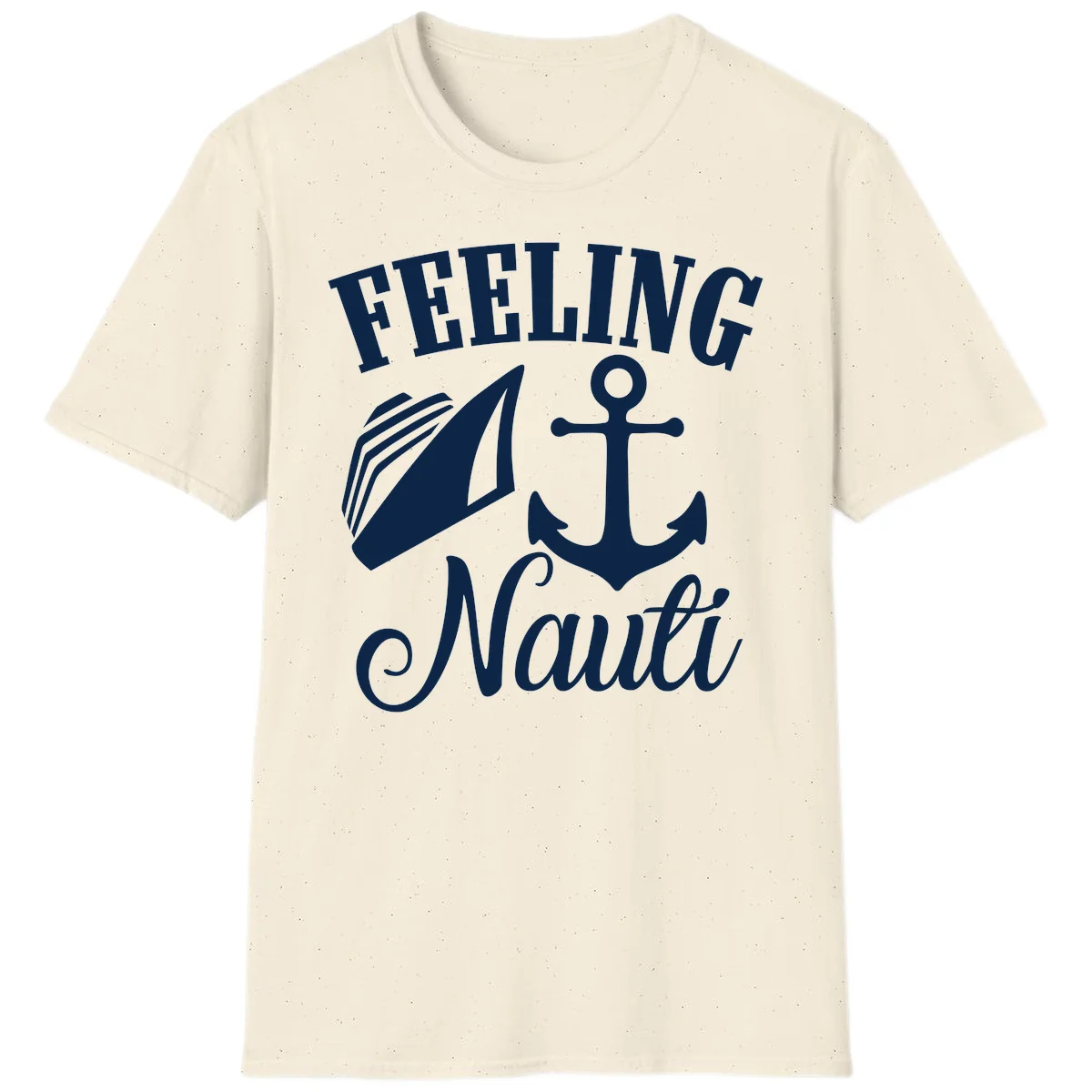Feeling Nauti Anchor & Sailboat T-Shirt in Natural