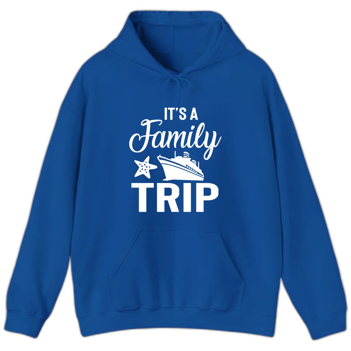 It's A Family Trip Hoodie in Royal