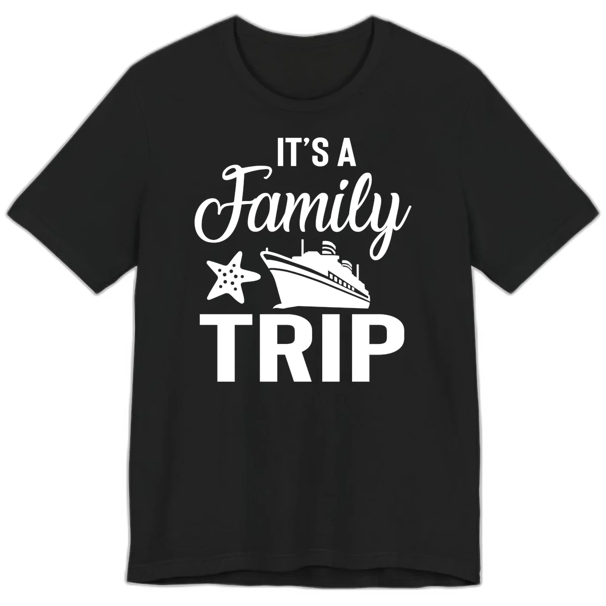 It's A Family Trip Premium T-Shirt in Black