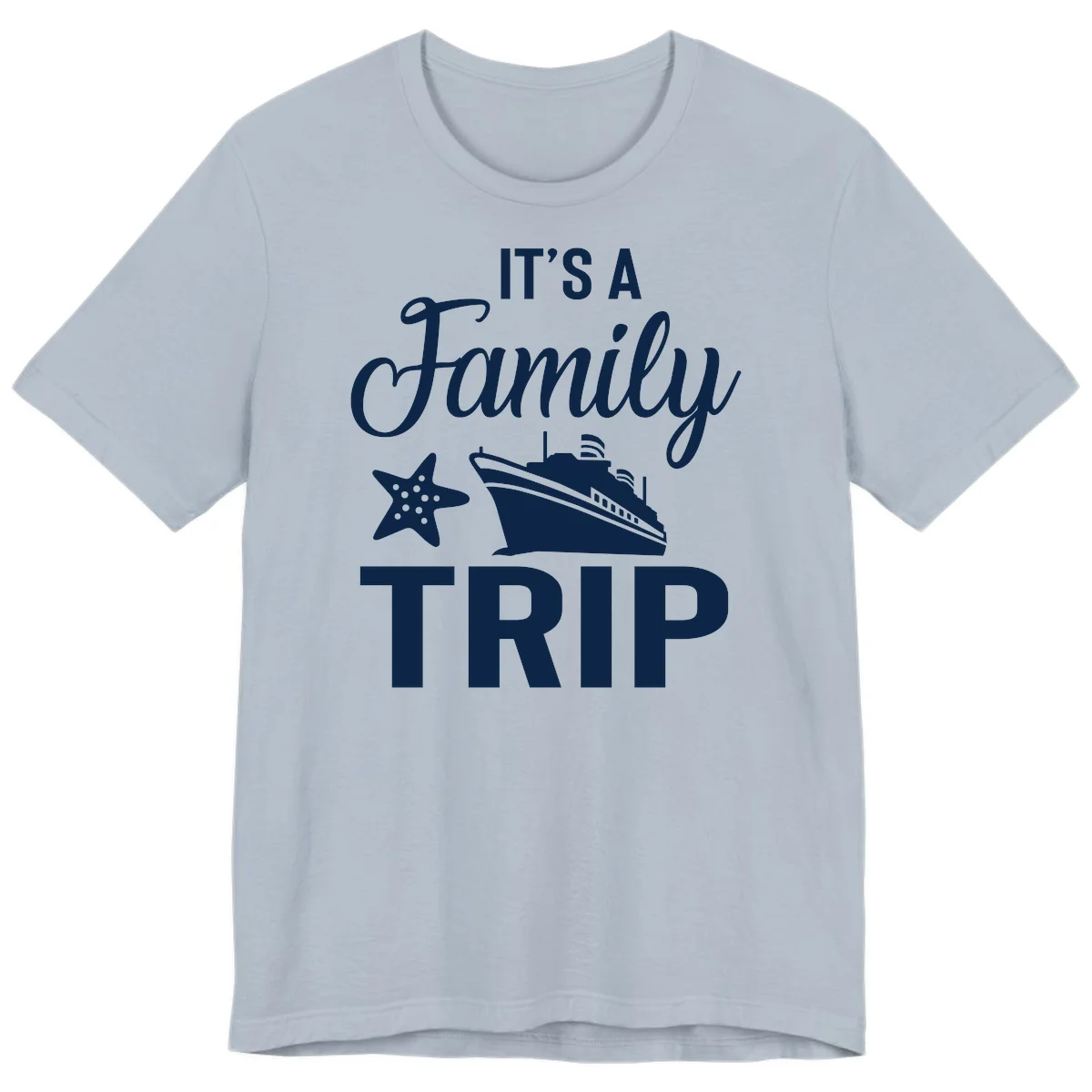 It's A Family Trip Premium T-Shirt in Light Blue