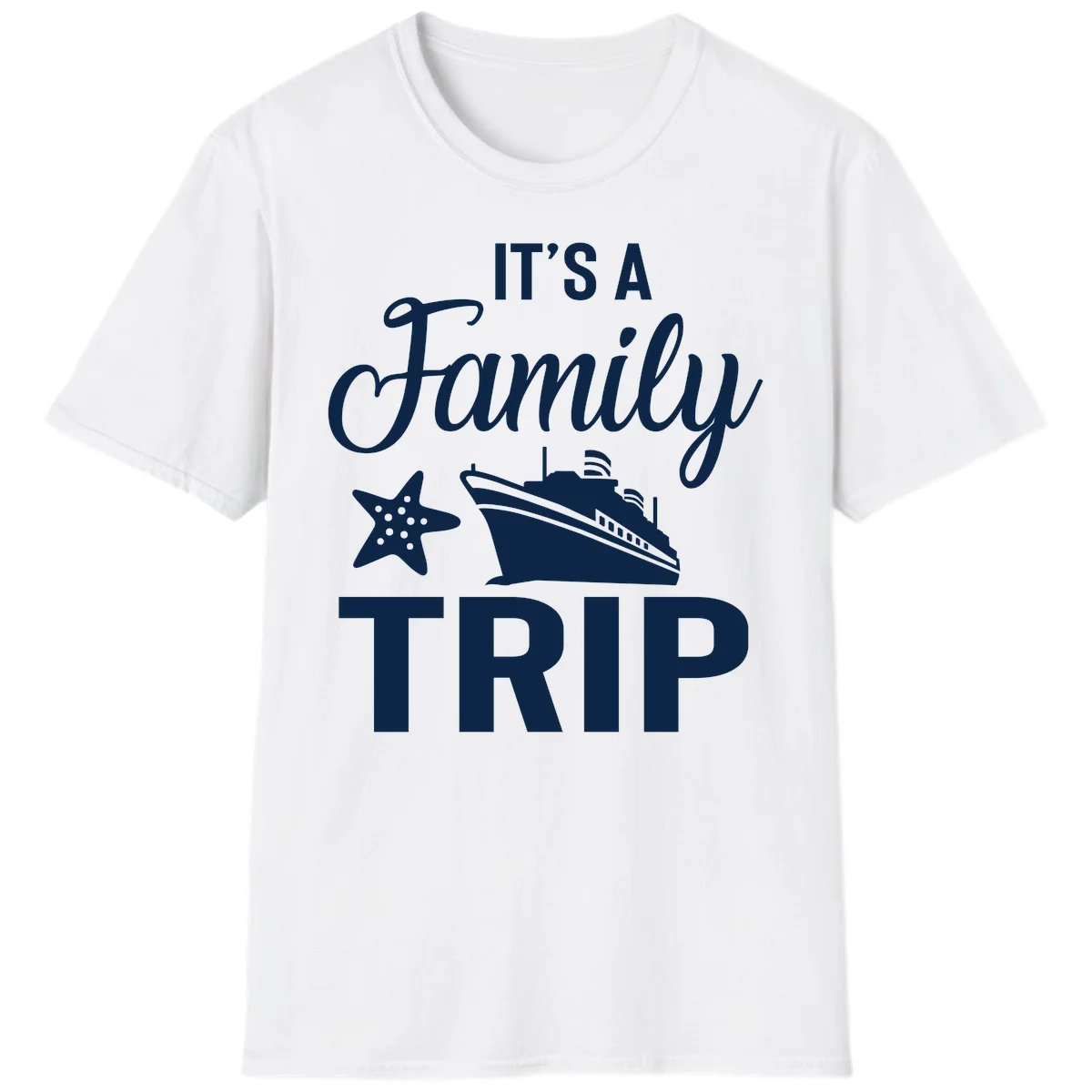 It's A Family Trip T-Shirt in White