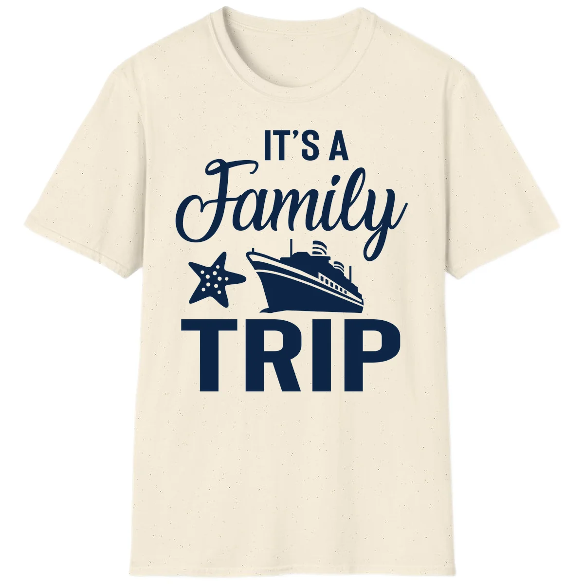 It's A Family Trip T-Shirt in Natural