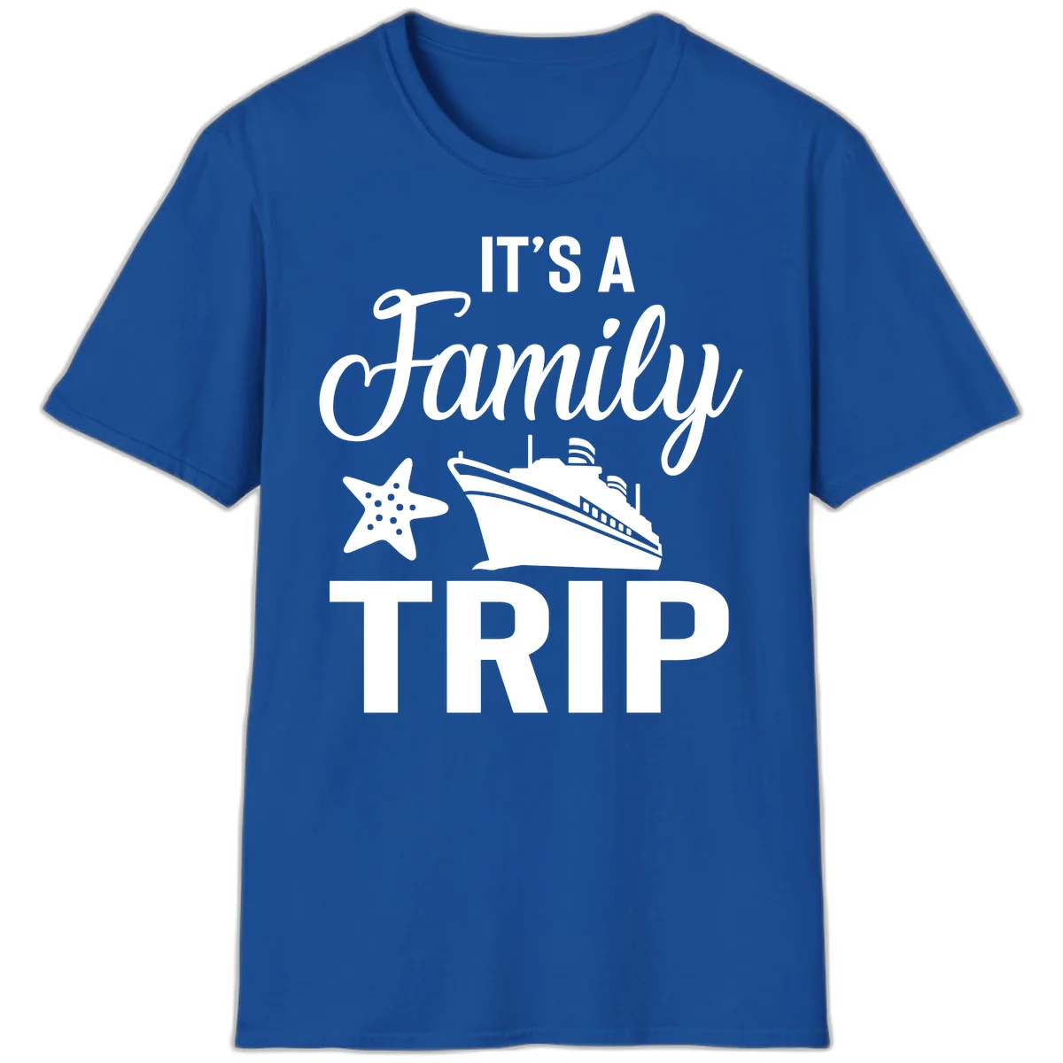 It's A Family Trip T-Shirt in Royal