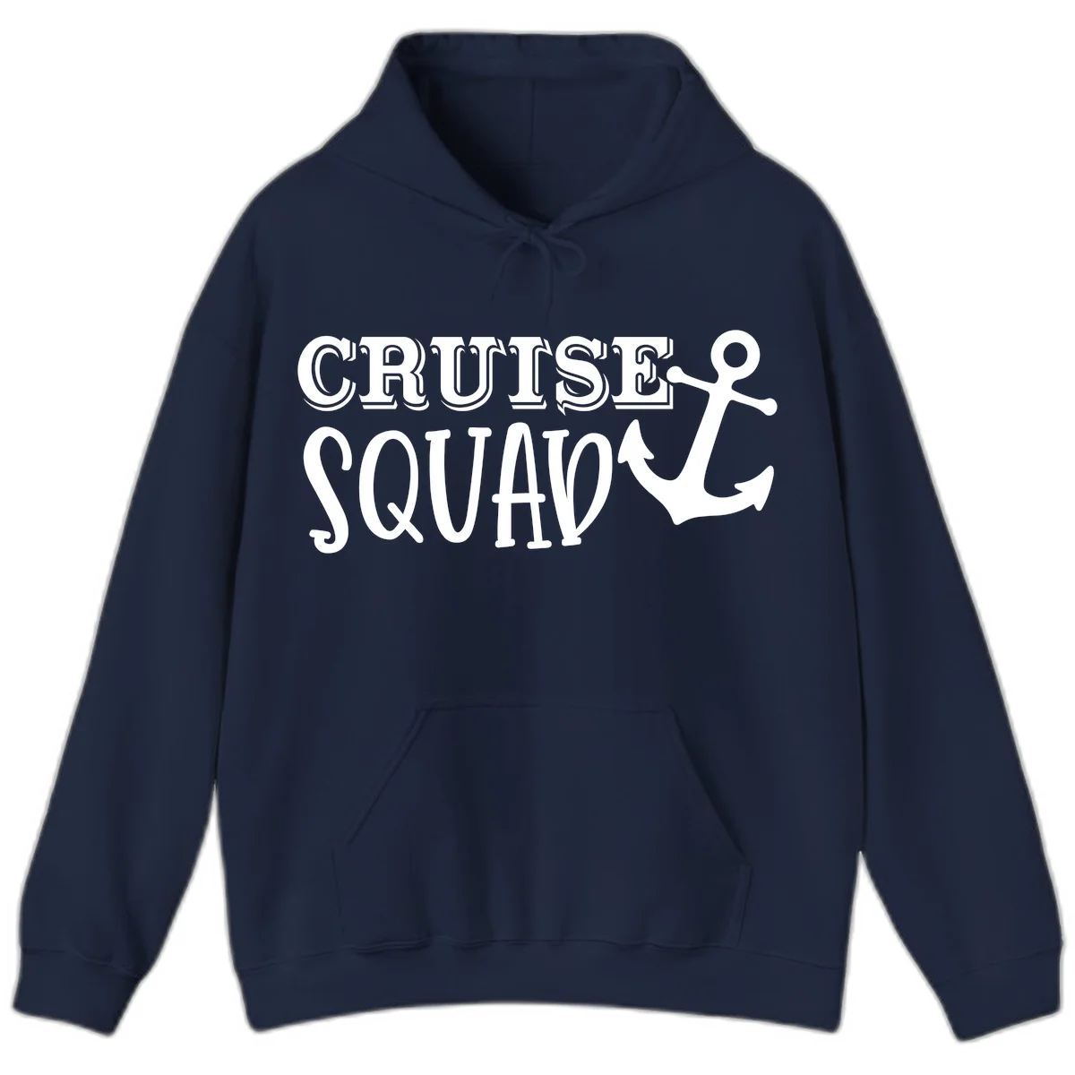 Cruise Squad Anchor Hoodie in Navy