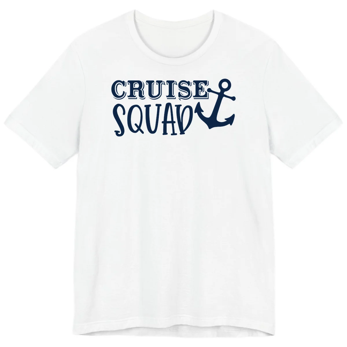 Cruise Squad Anchor Premium T-Shirt in White