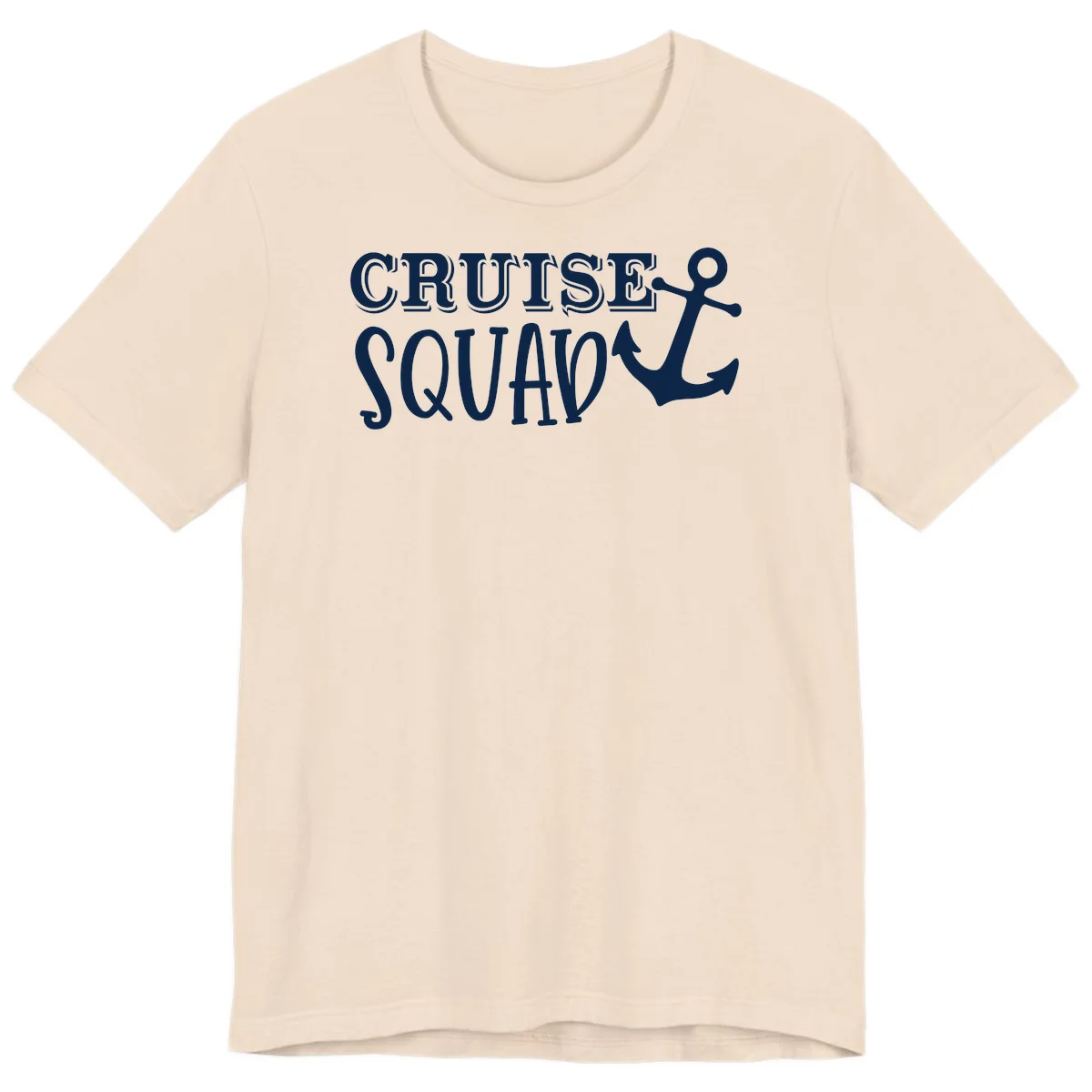 Cruise Squad Anchor Premium T-Shirt in Soft Cream