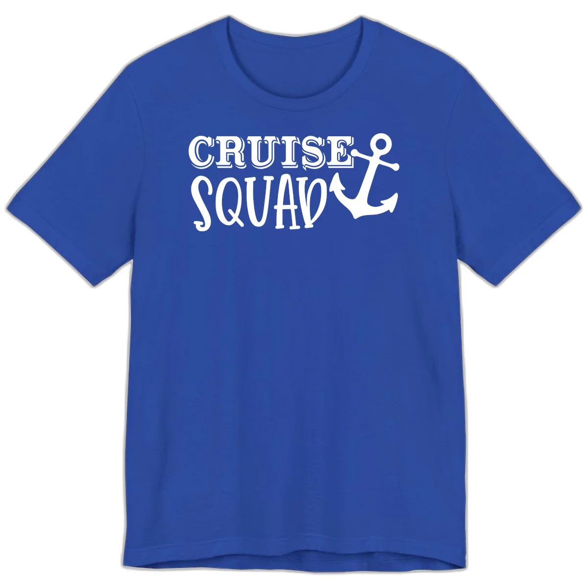 Cruise Squad Anchor Premium T-Shirt in True Royal