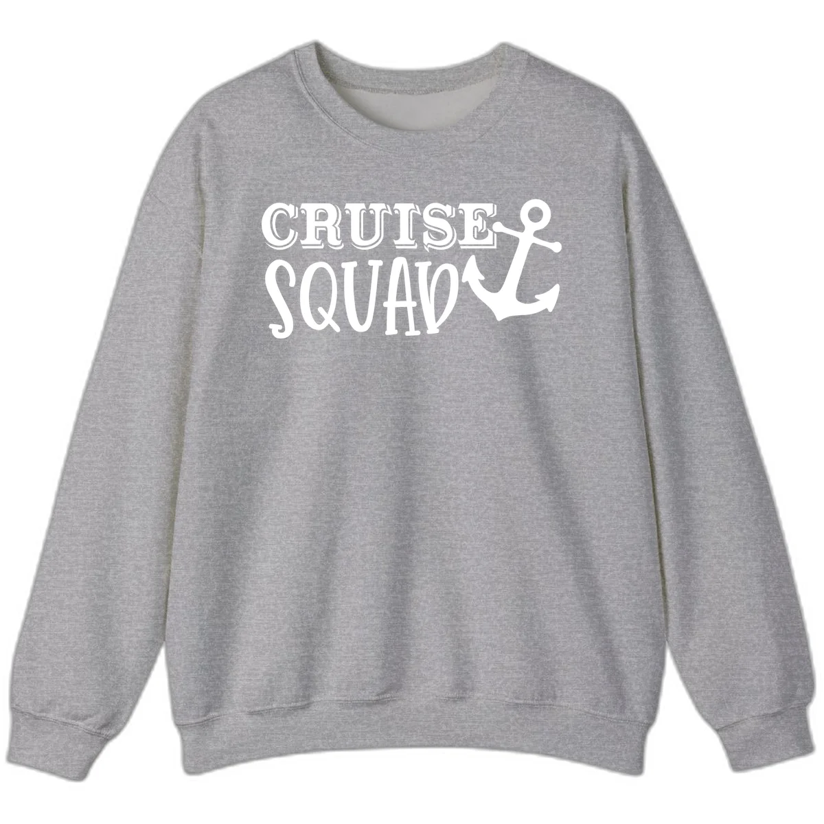 Cruise Squad Anchor Sweatshirt in Sport Grey