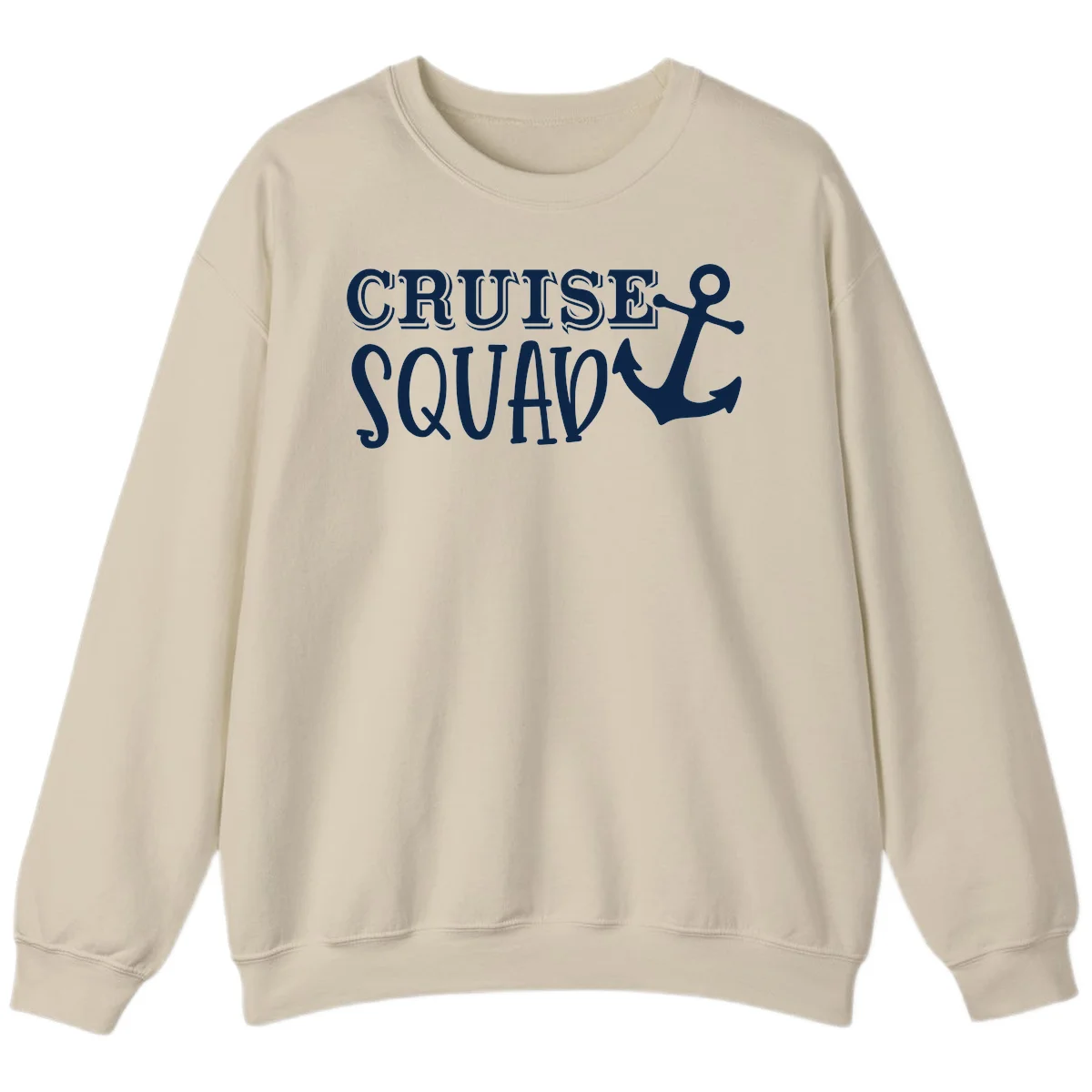 Cruise Squad Anchor Sweatshirt in Sand