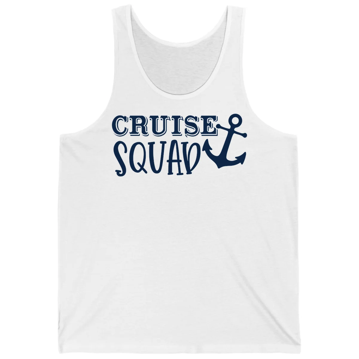Cruise Squad Anchor Tank Top in White