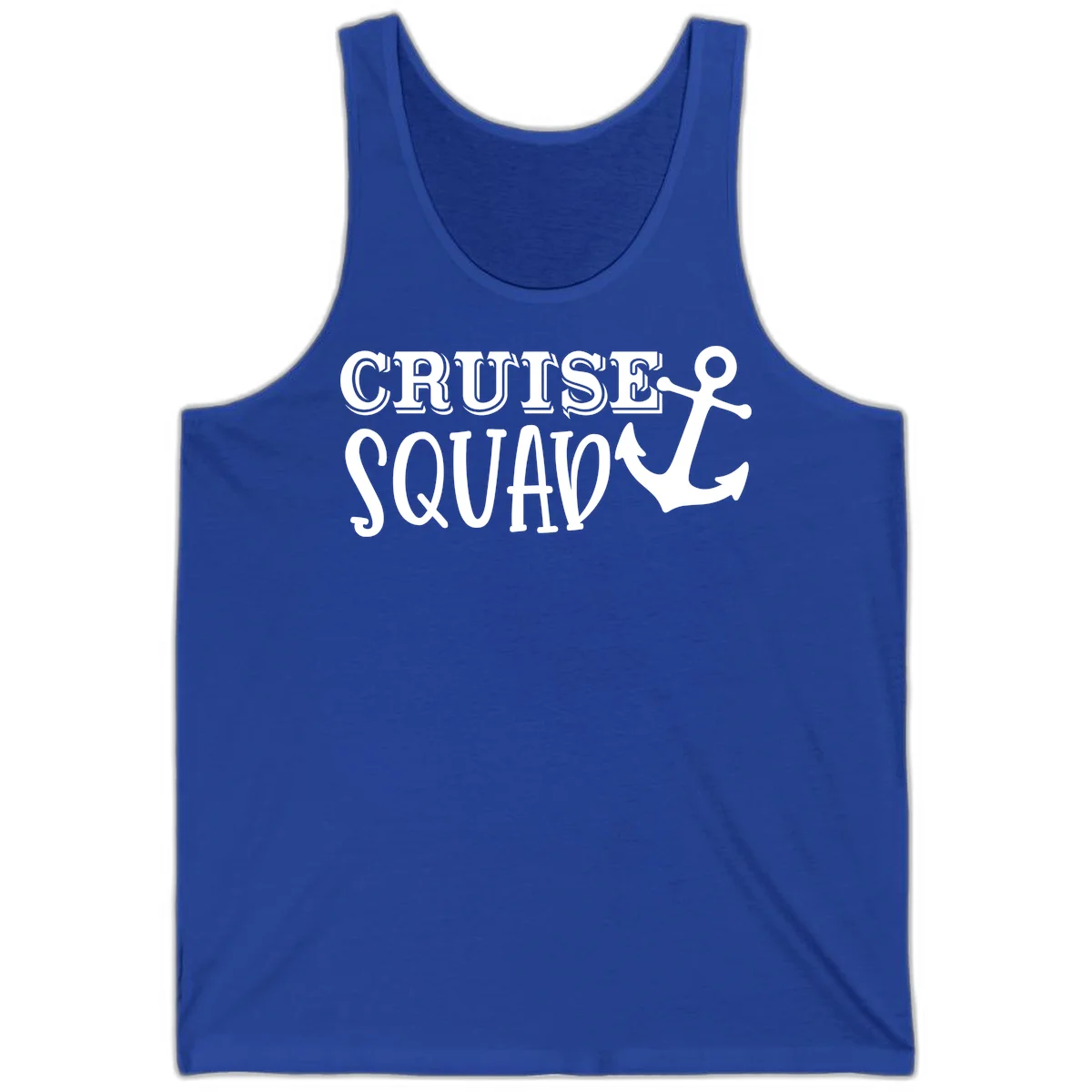 Cruise Squad Anchor Tank Top in True Royal