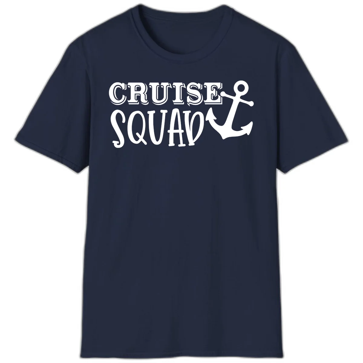 Cruise Squad Anchor T-Shirt in Navy
