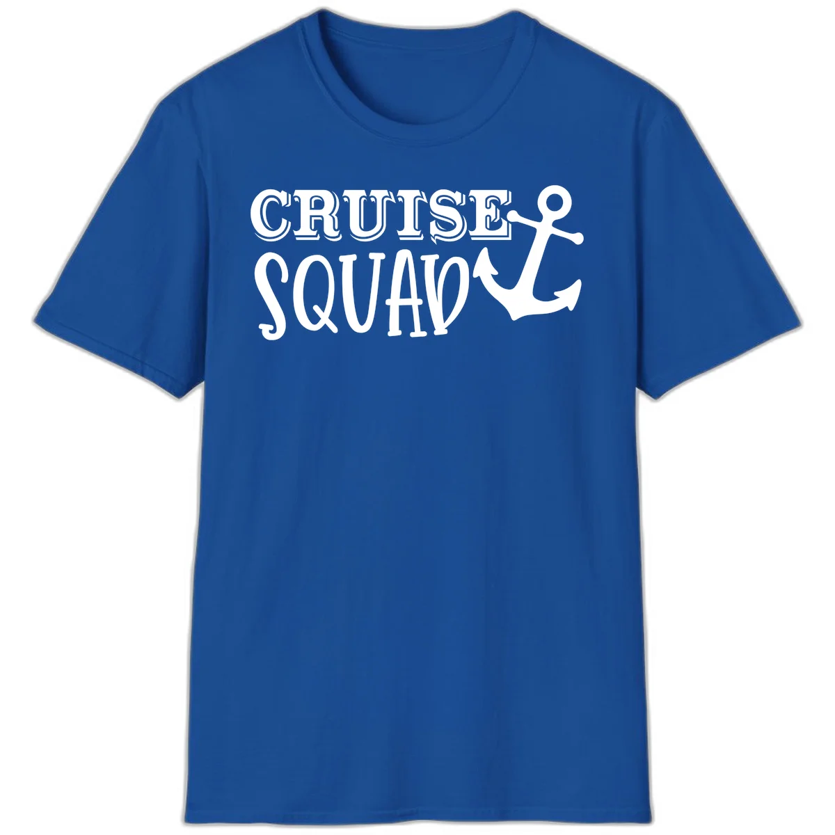 Cruise Squad Anchor T-Shirt in Royal