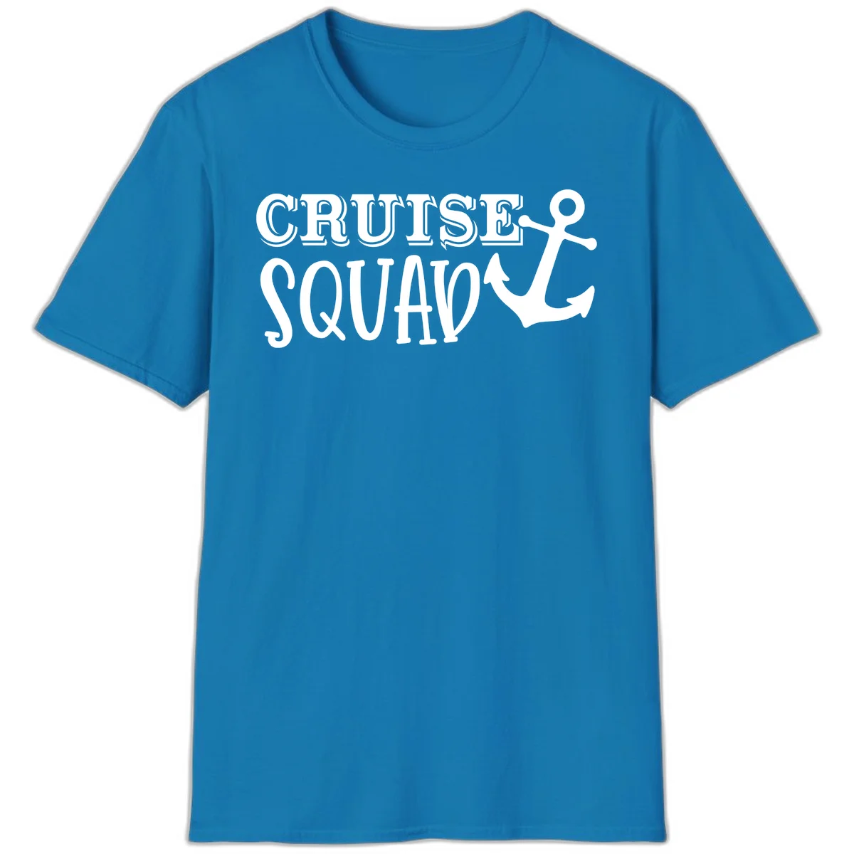 Cruise Squad Anchor T-Shirt in Sapphire