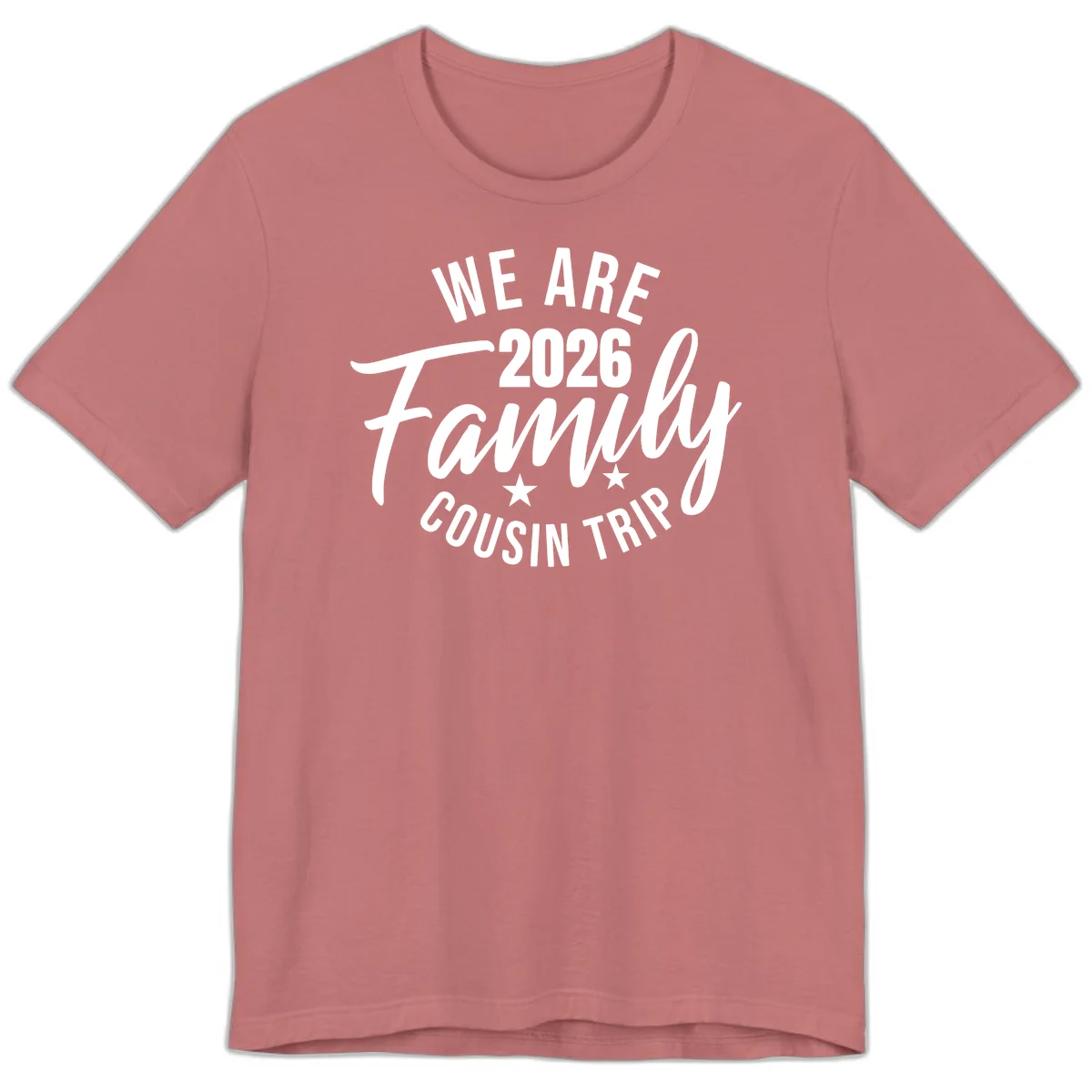 We Are 2026 Family Cousin Trip Cruise Premium T-Shirt in Mauve