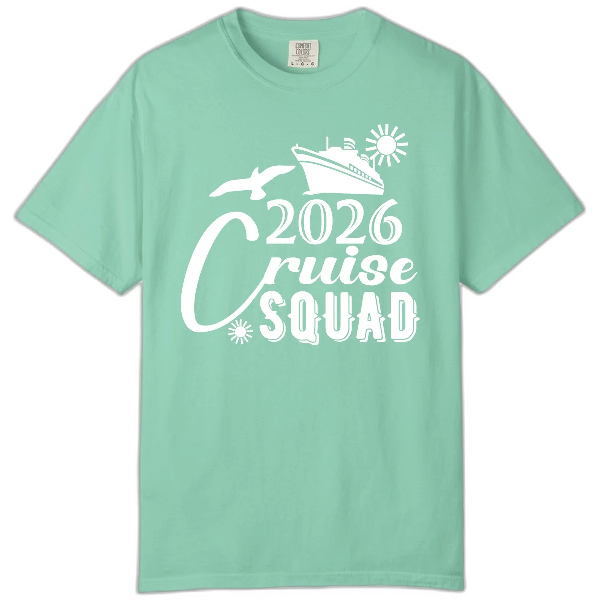 2026 Cruise Squad Comfort Color in Island Reef