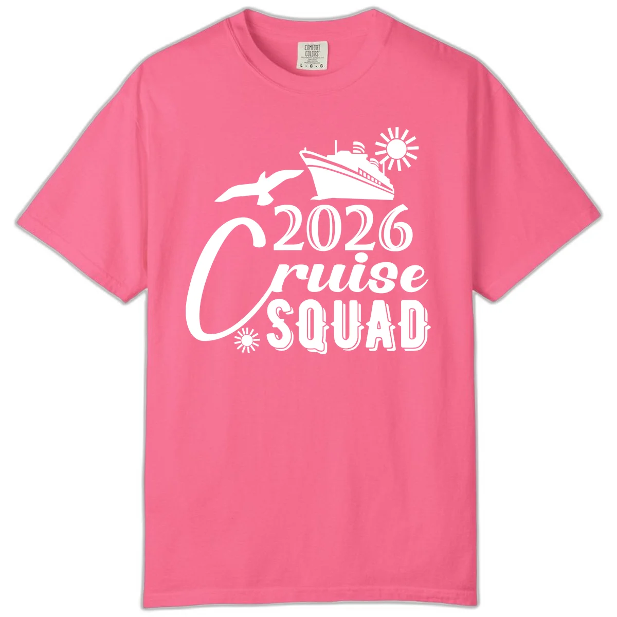 2026 Cruise Squad Comfort Color in Crunchberry