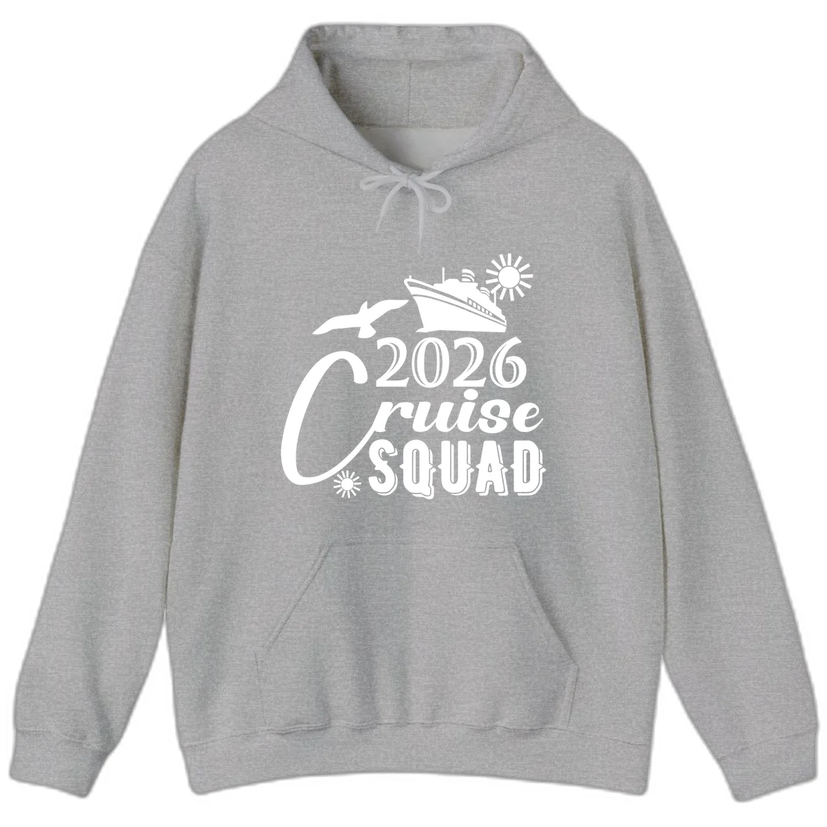 2026 Cruise Squad Hoodie in Sport Grey