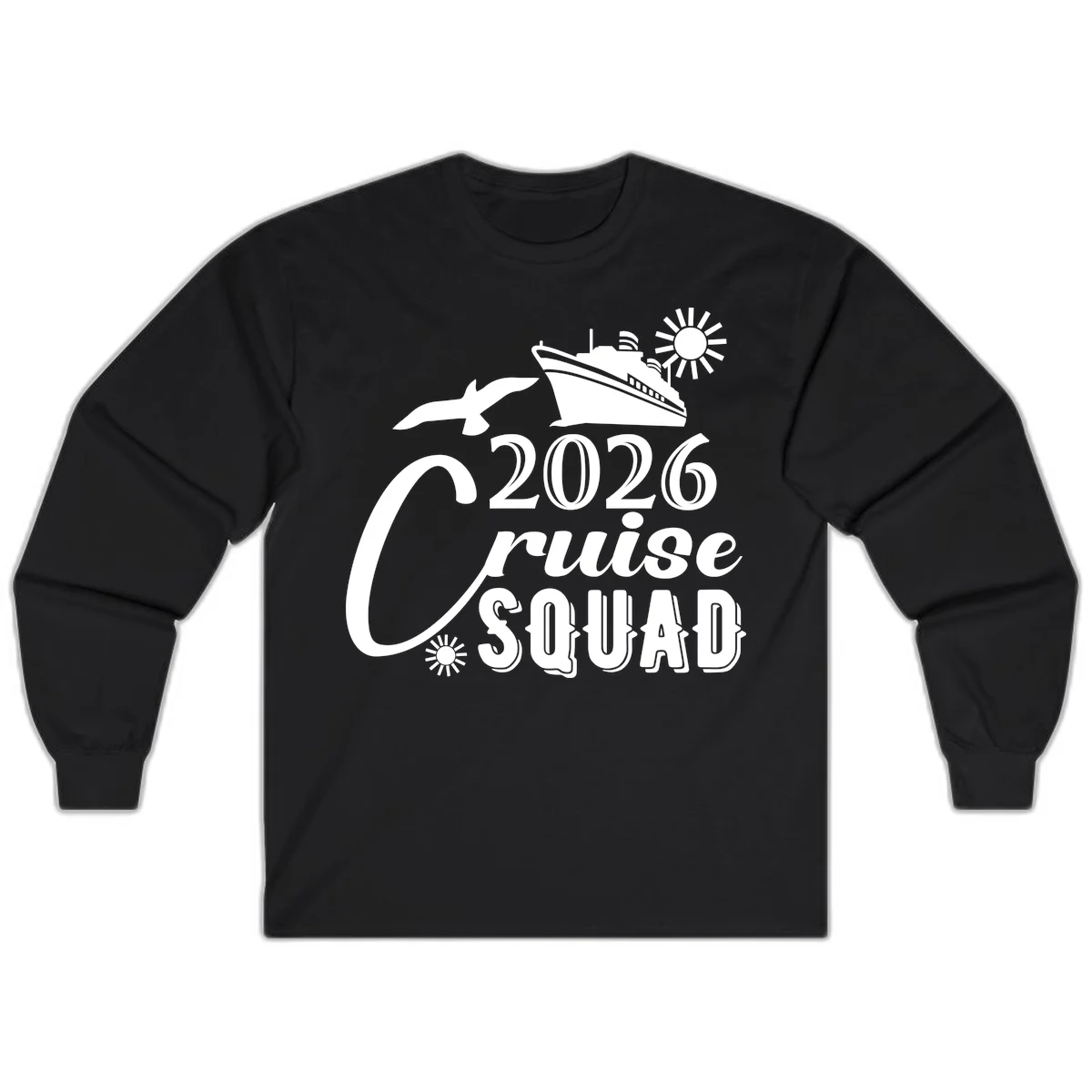 2026 Cruise Squad Long Sleeve in Black