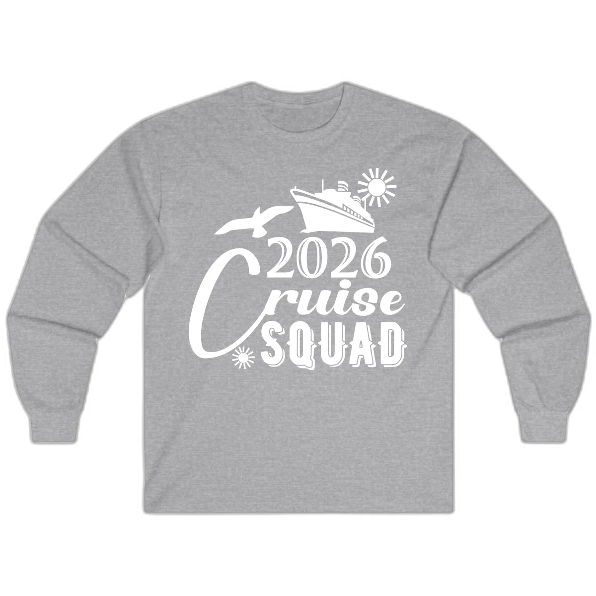 2026 Cruise Squad Long Sleeve in Sport Grey